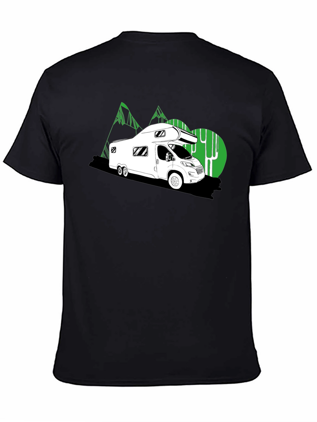 Black RV Adventure Tee -  Road Trip Style