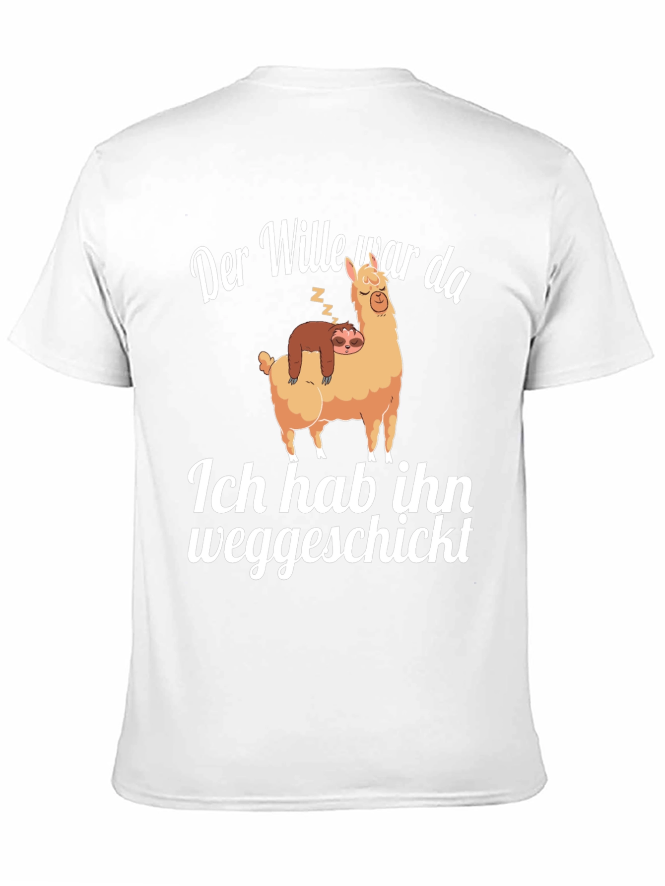 Funny Sloth and Llama Graphic Tee
