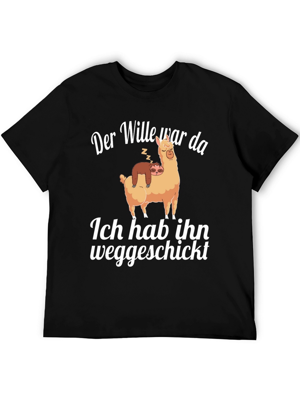Funny Sloth and Llama Graphic Tee