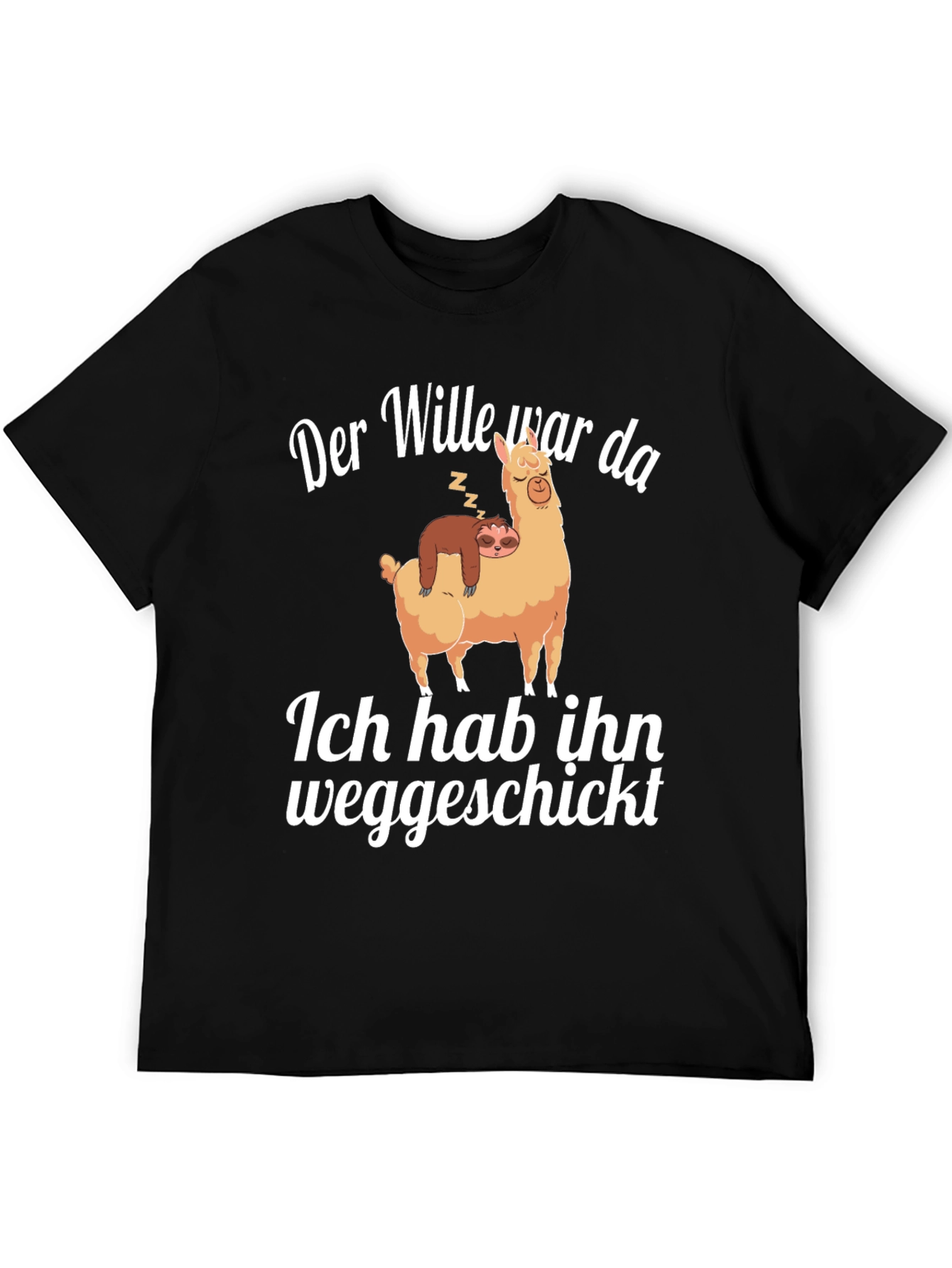 Funny Sloth and Llama Graphic Tee