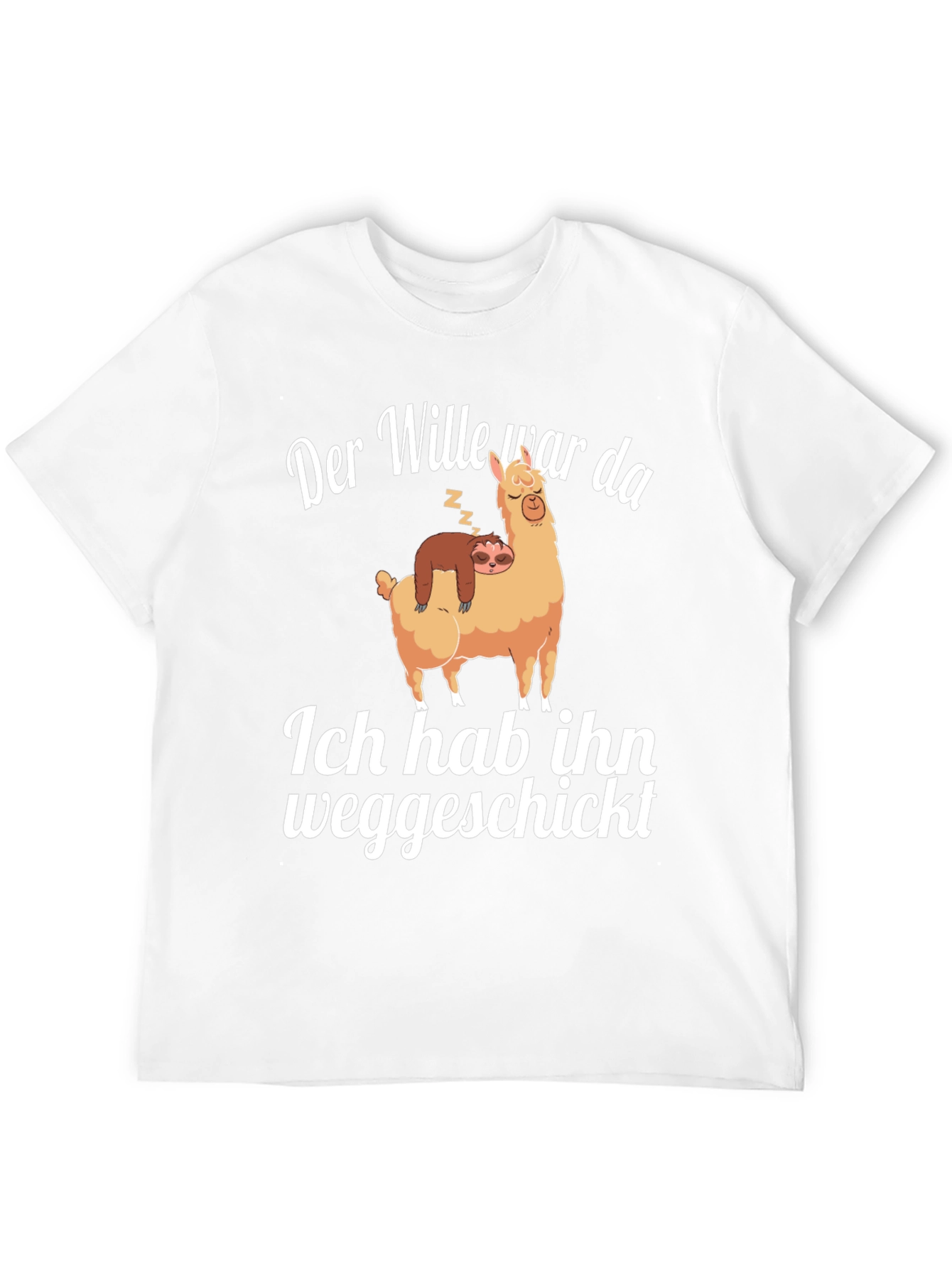 Funny Sloth and Llama Graphic Tee
