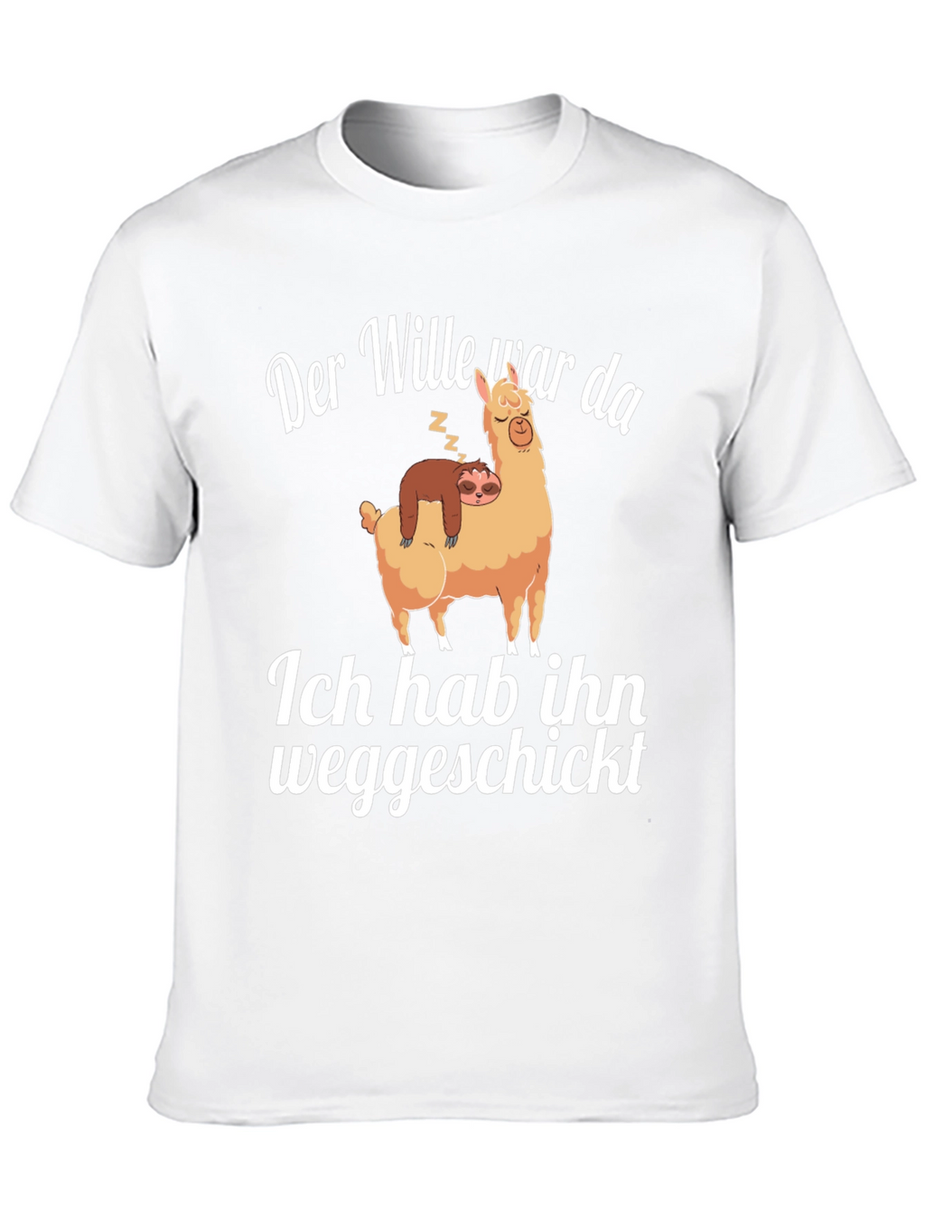 Funny Sloth and Llama Graphic Tee