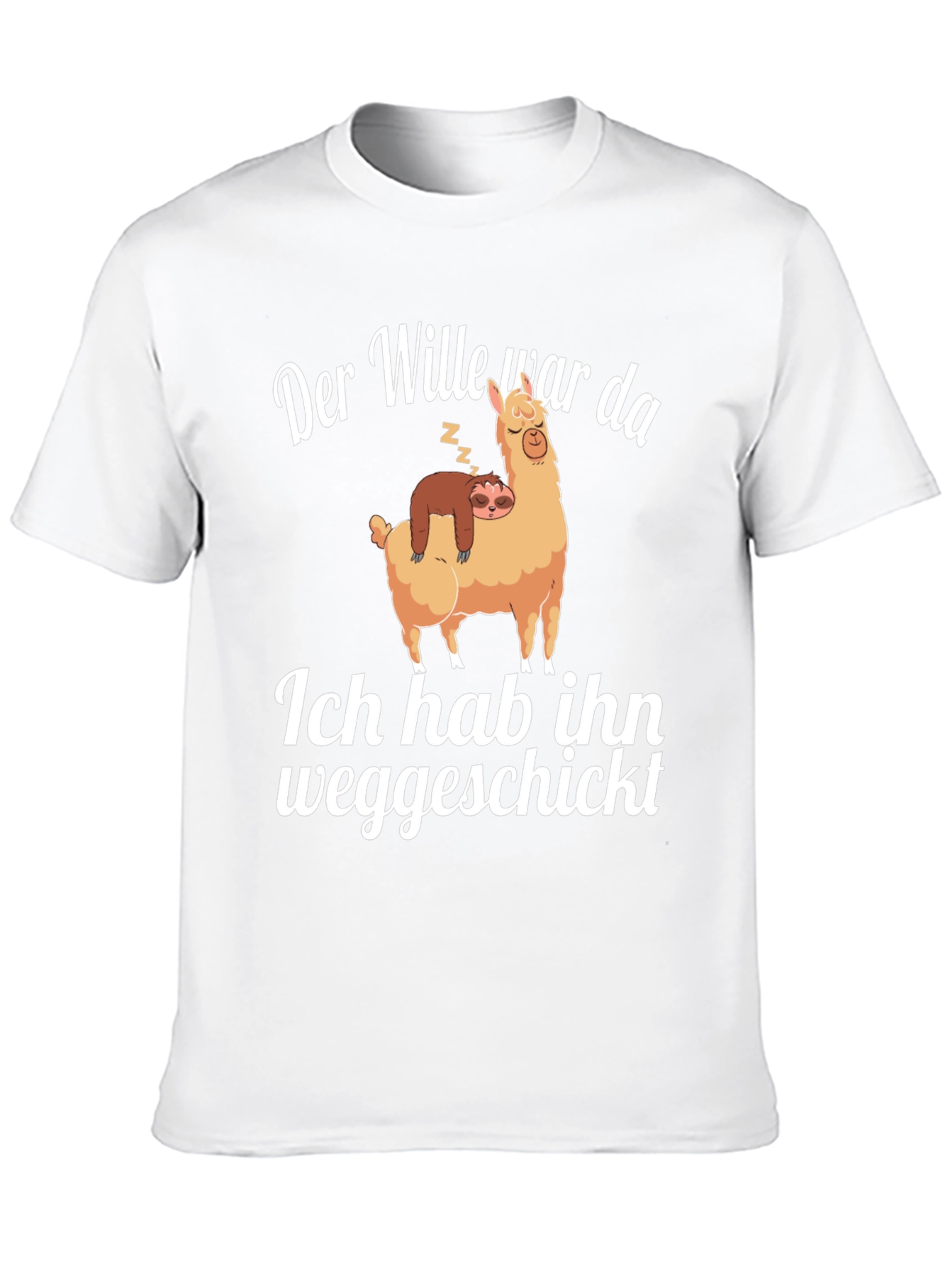 Funny Sloth and Llama Graphic Tee