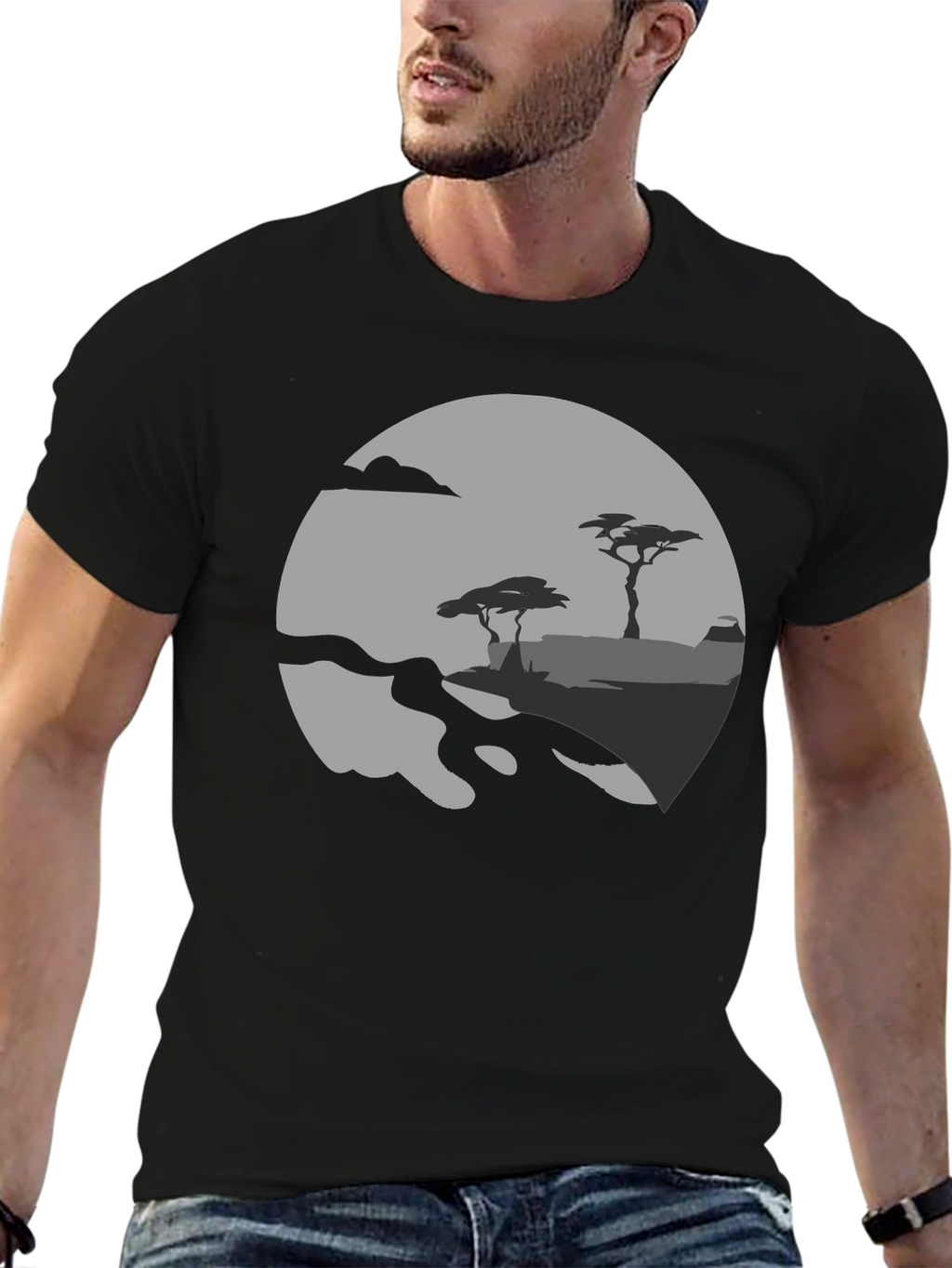 Silhouette Landscape Graphic Tee