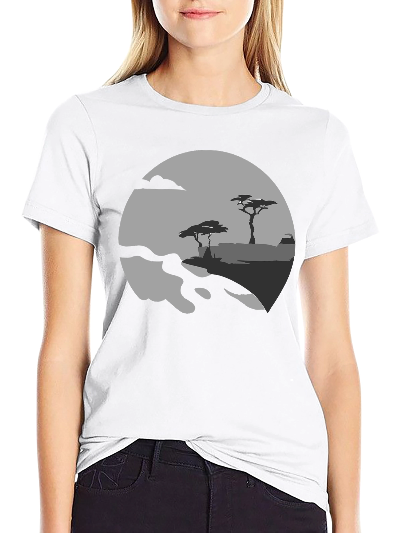 Silhouette Landscape Graphic Tee