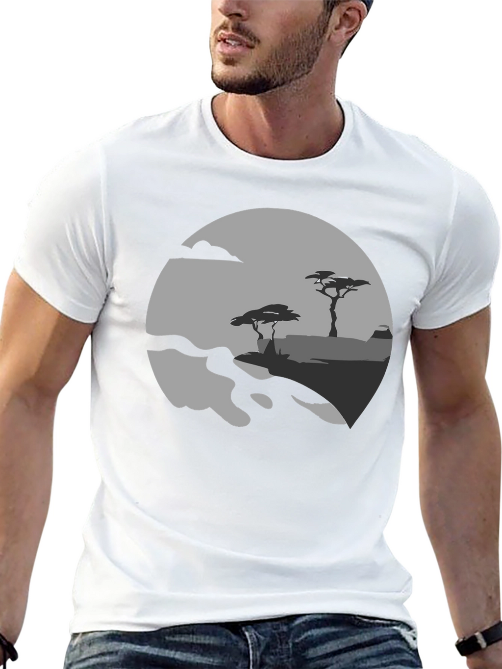 Silhouette Landscape Graphic Tee