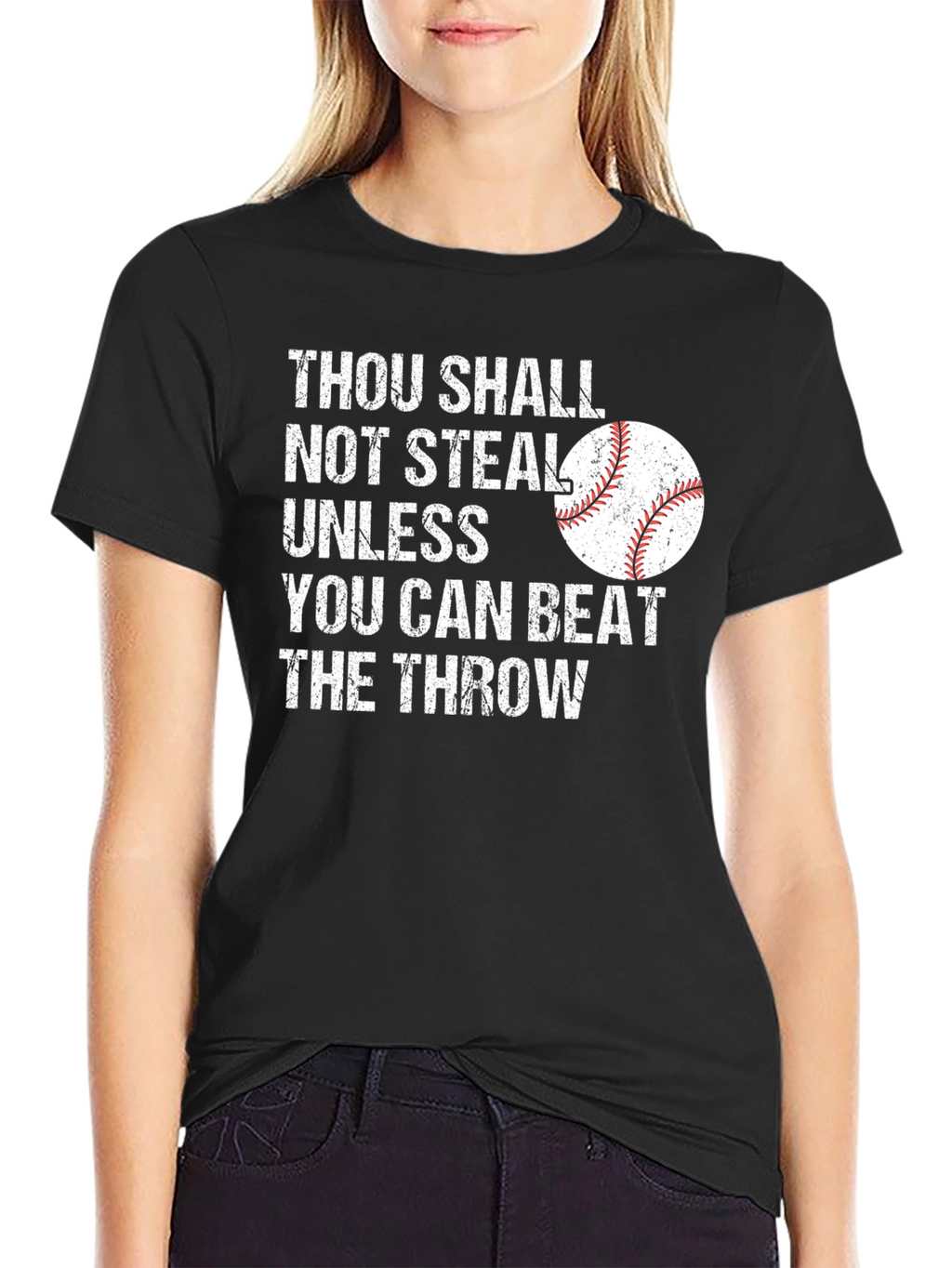 Thou Shall Not Steal Baseball Graphic Tee