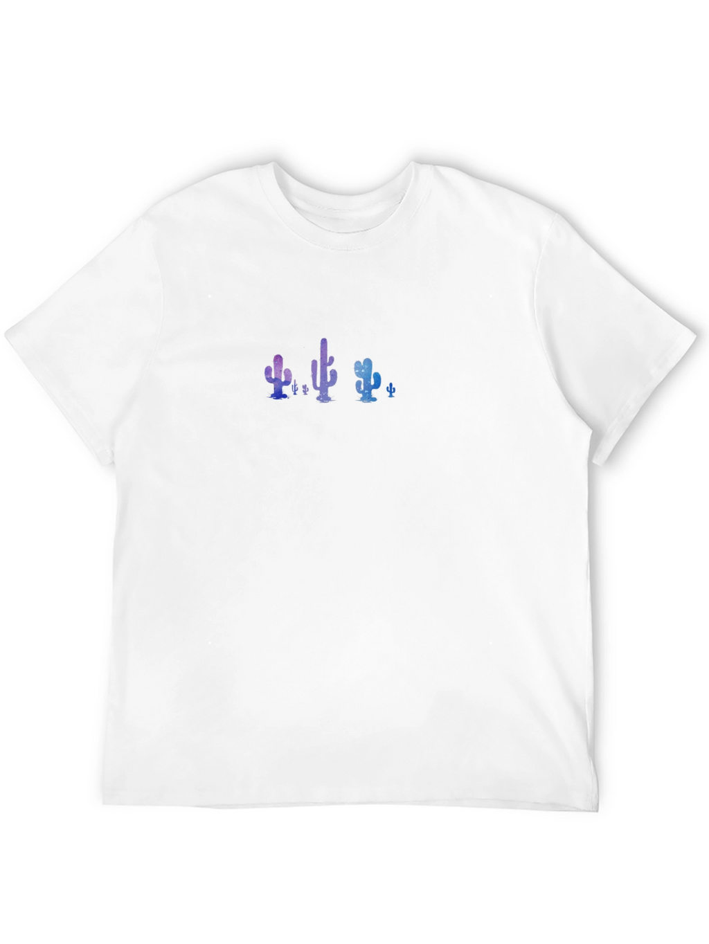 Galaxy Cactus Black T-Shirt
