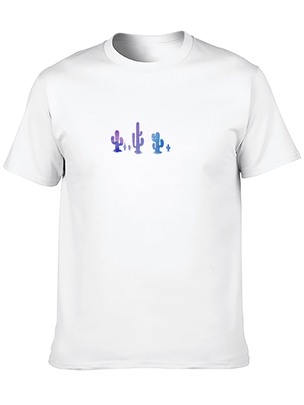 Galaxy Cactus Black T-Shirt
