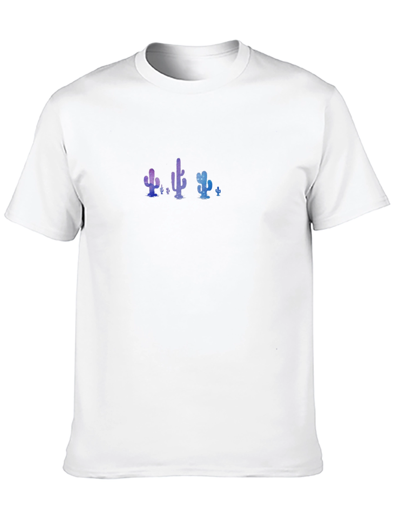 Galaxy Cactus Black T-Shirt