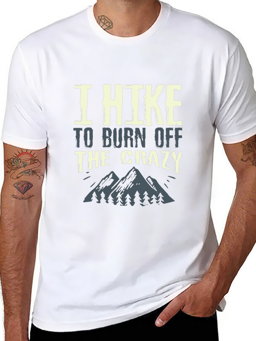 I Hike To Burn Off The Crazy Graphic Tee