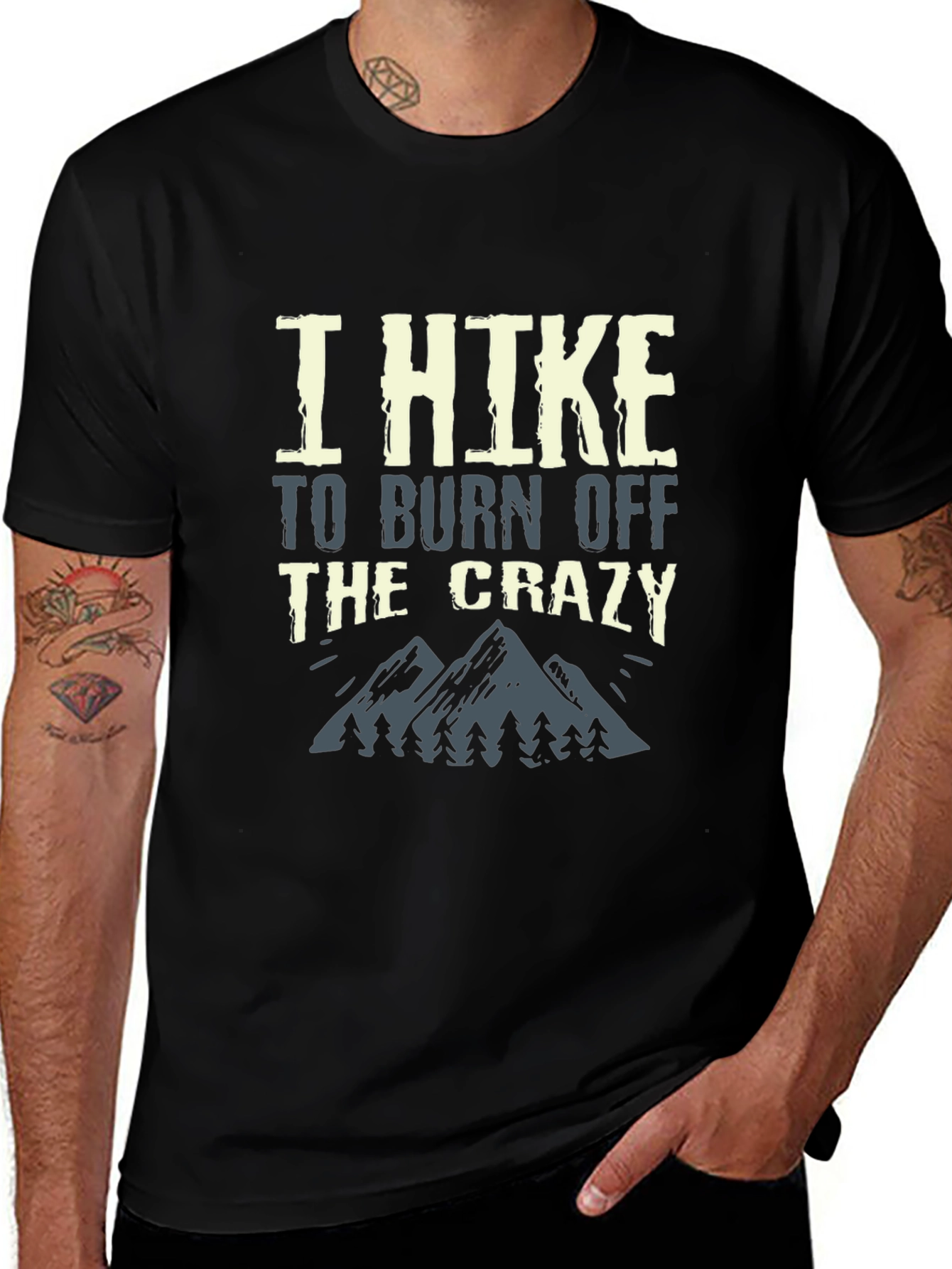 I Hike To Burn Off The Crazy Graphic Tee