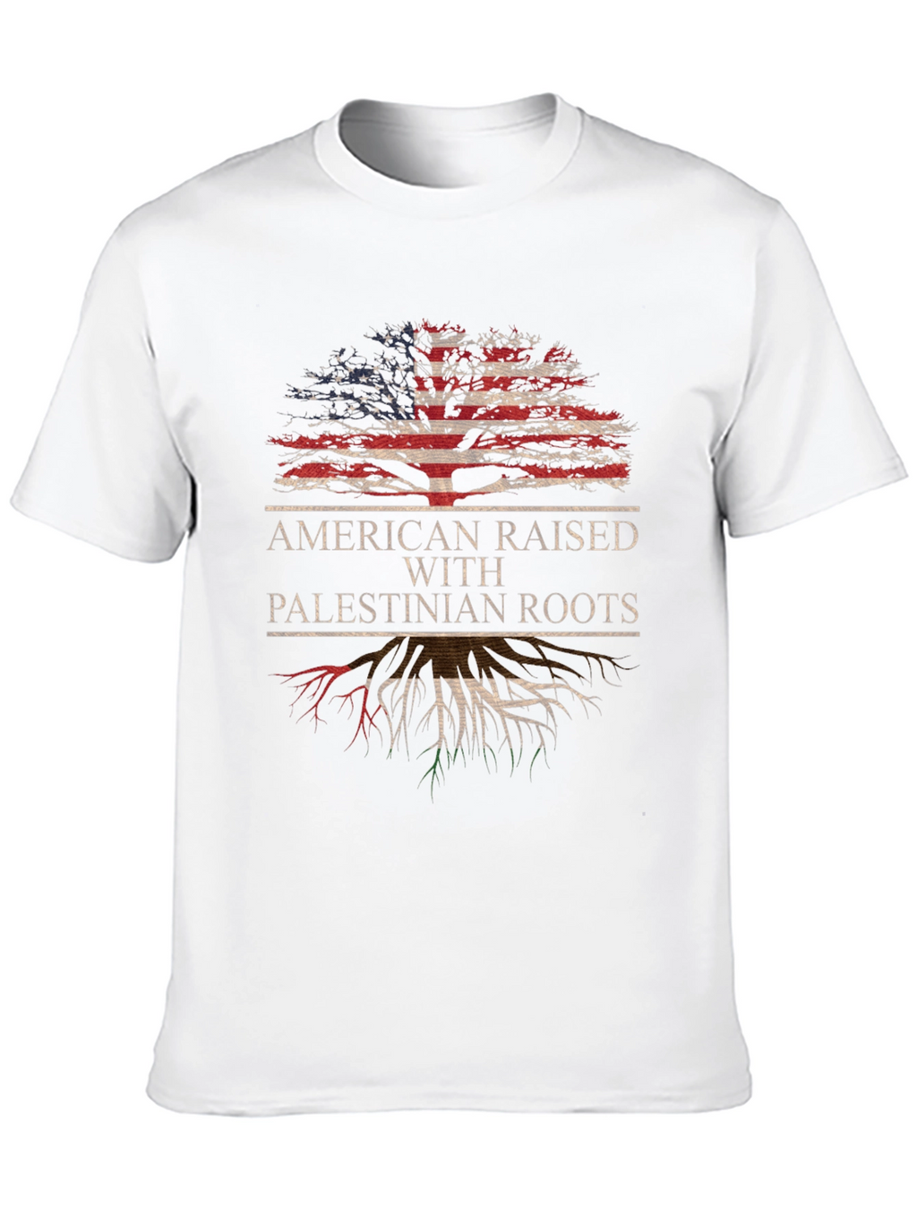American Raised with Palestinian Roots T-Shirt