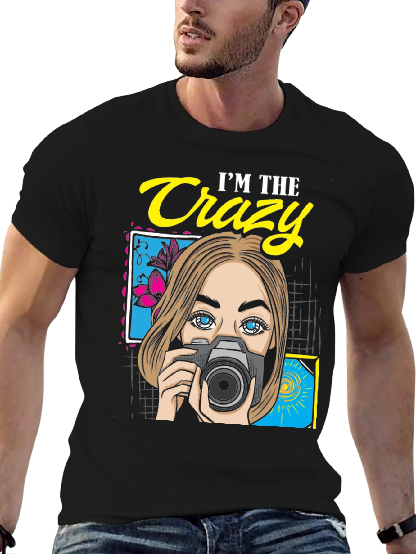 Crazy Photographer Graphic T-Shirt