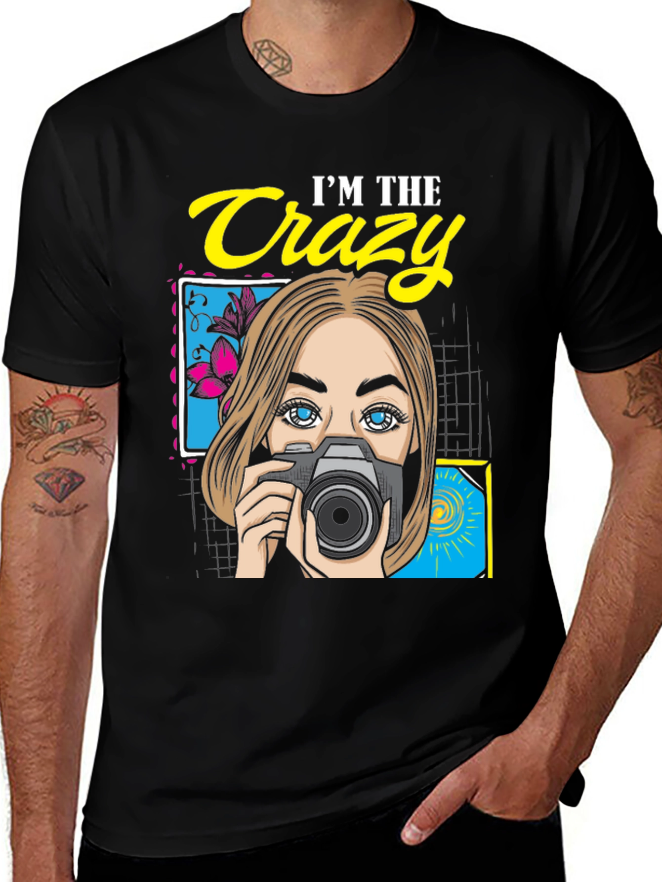 Crazy Photographer Graphic T-Shirt