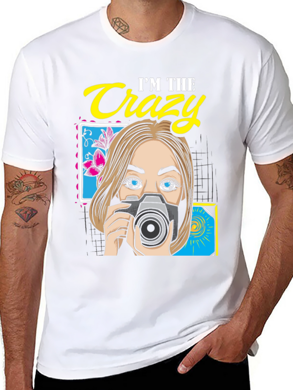 Crazy Photographer Graphic T-Shirt