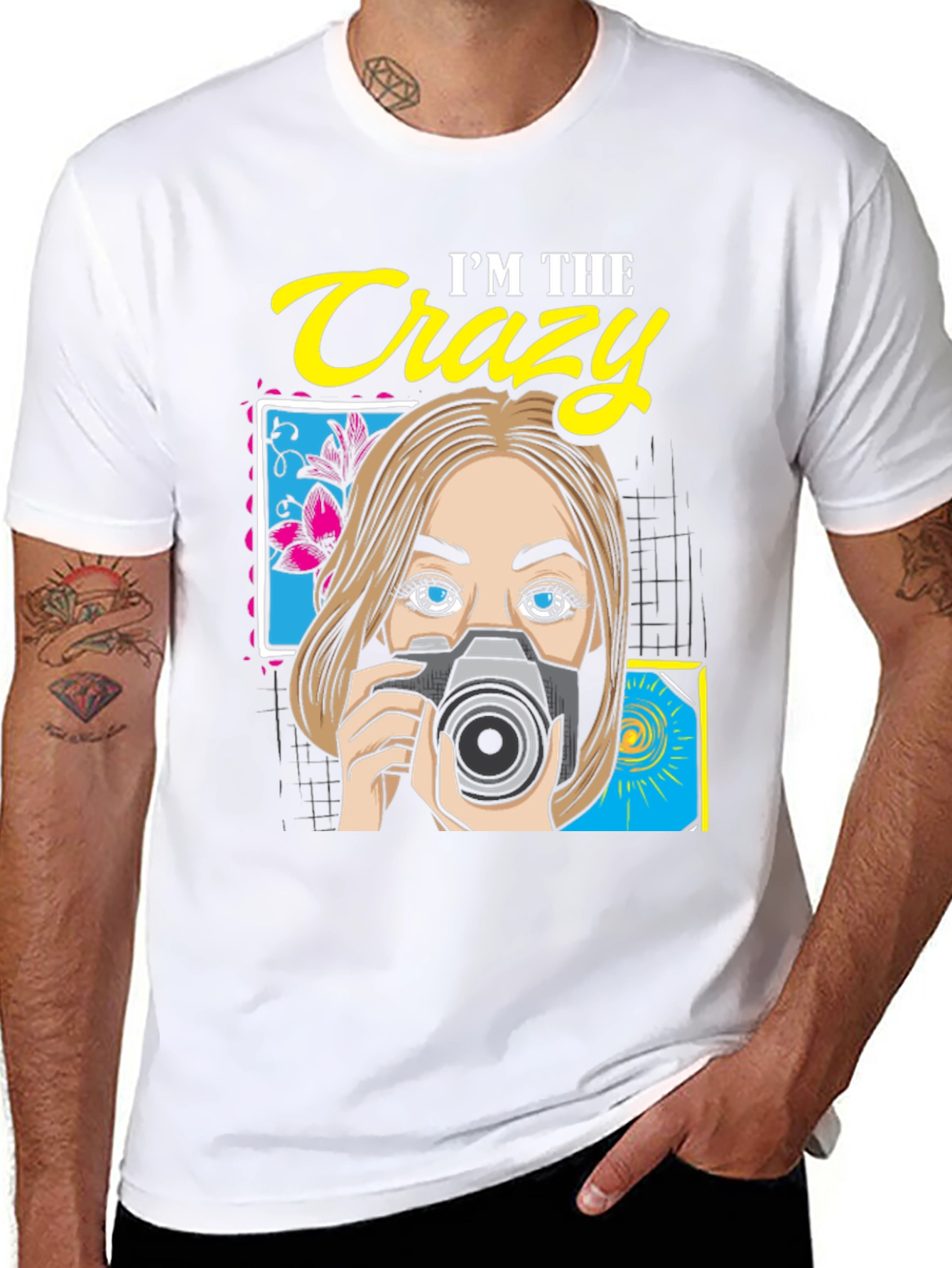 Crazy Photographer Graphic T-Shirt