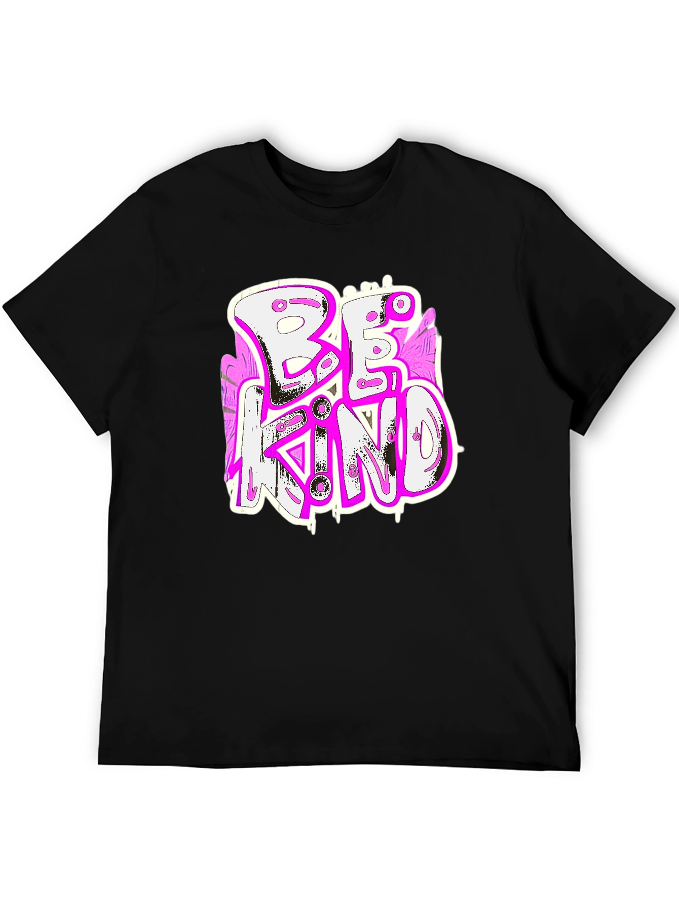 Be Kind Graphic Tee - Stylish Mens Black T-Shirt