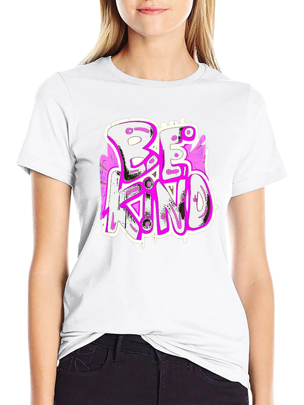 Be Kind Graphic Tee - Stylish Mens Black T-Shirt