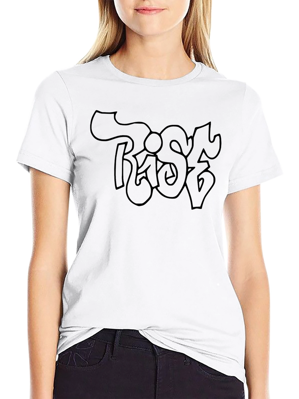 Rise Graffiti Style Black T-Shirt
