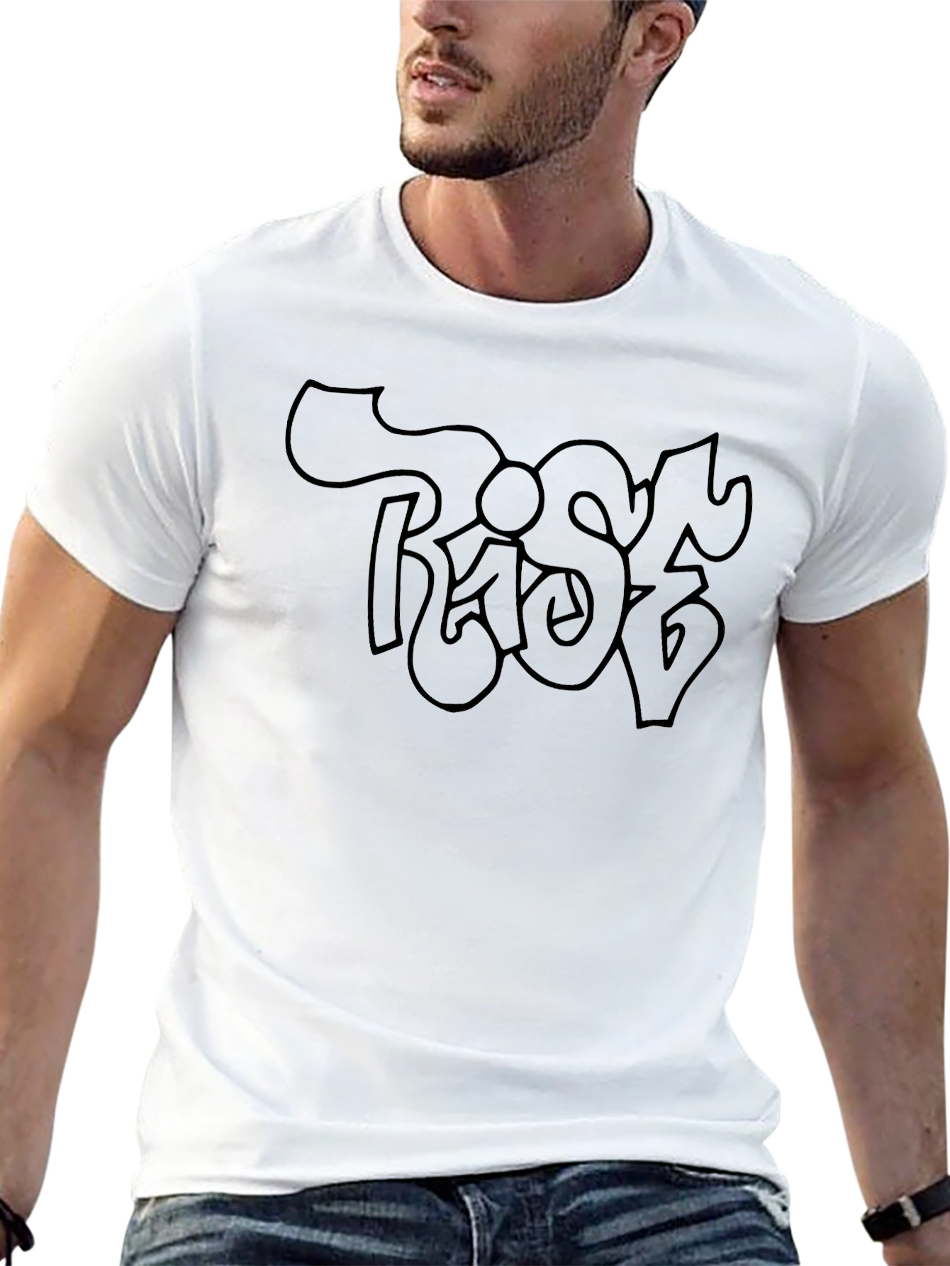Rise Graffiti Style Black T-Shirt