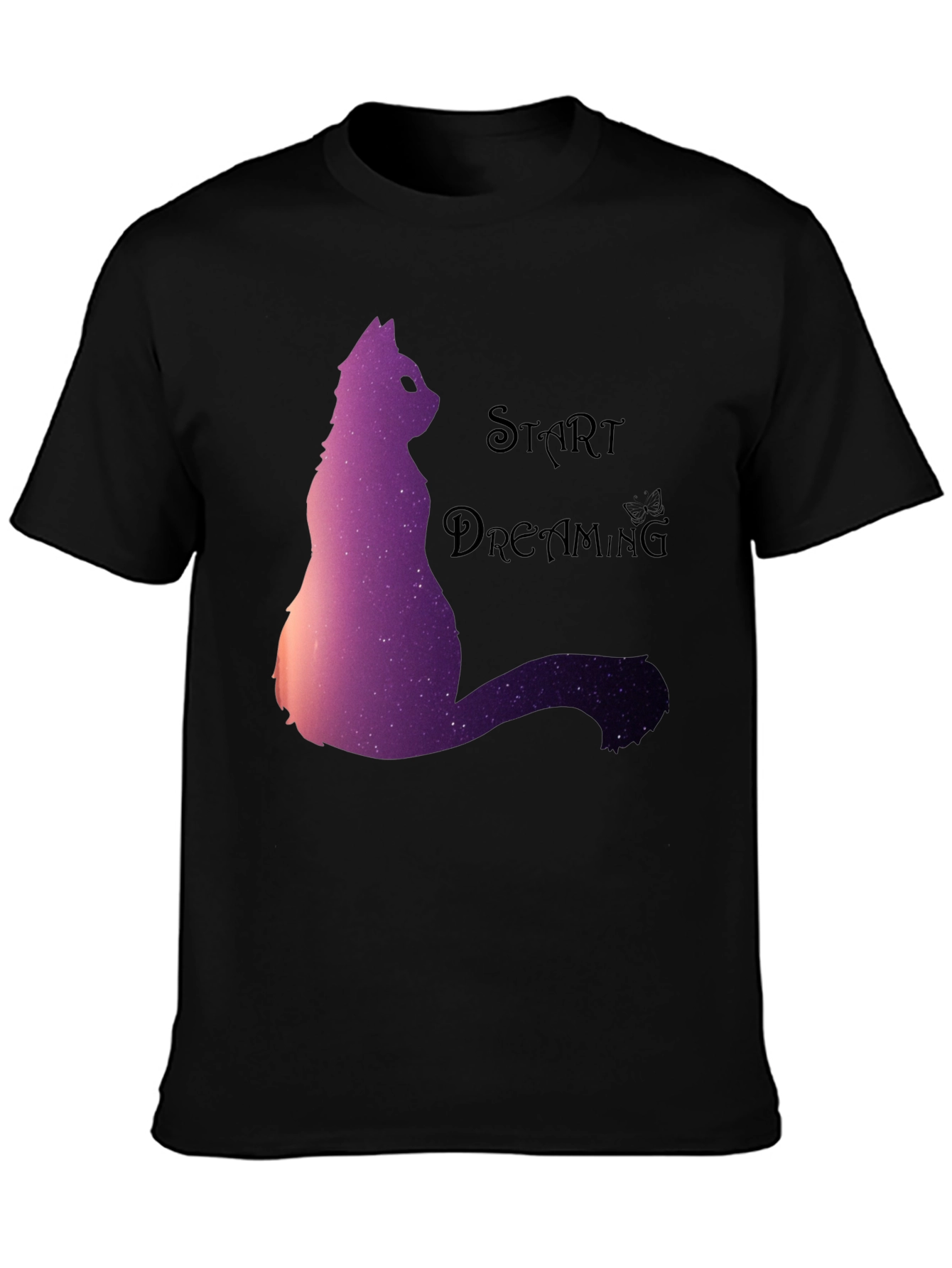 Dreamy Cat Galaxy T-Shirt