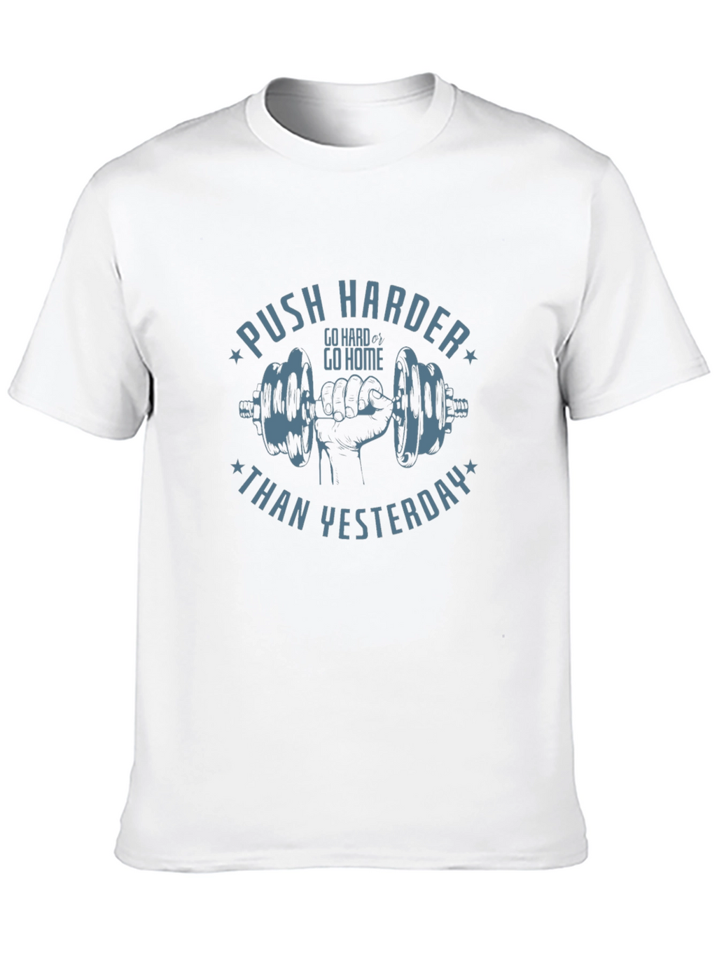 Motivational Workout T-Shirt - Push Harder Today