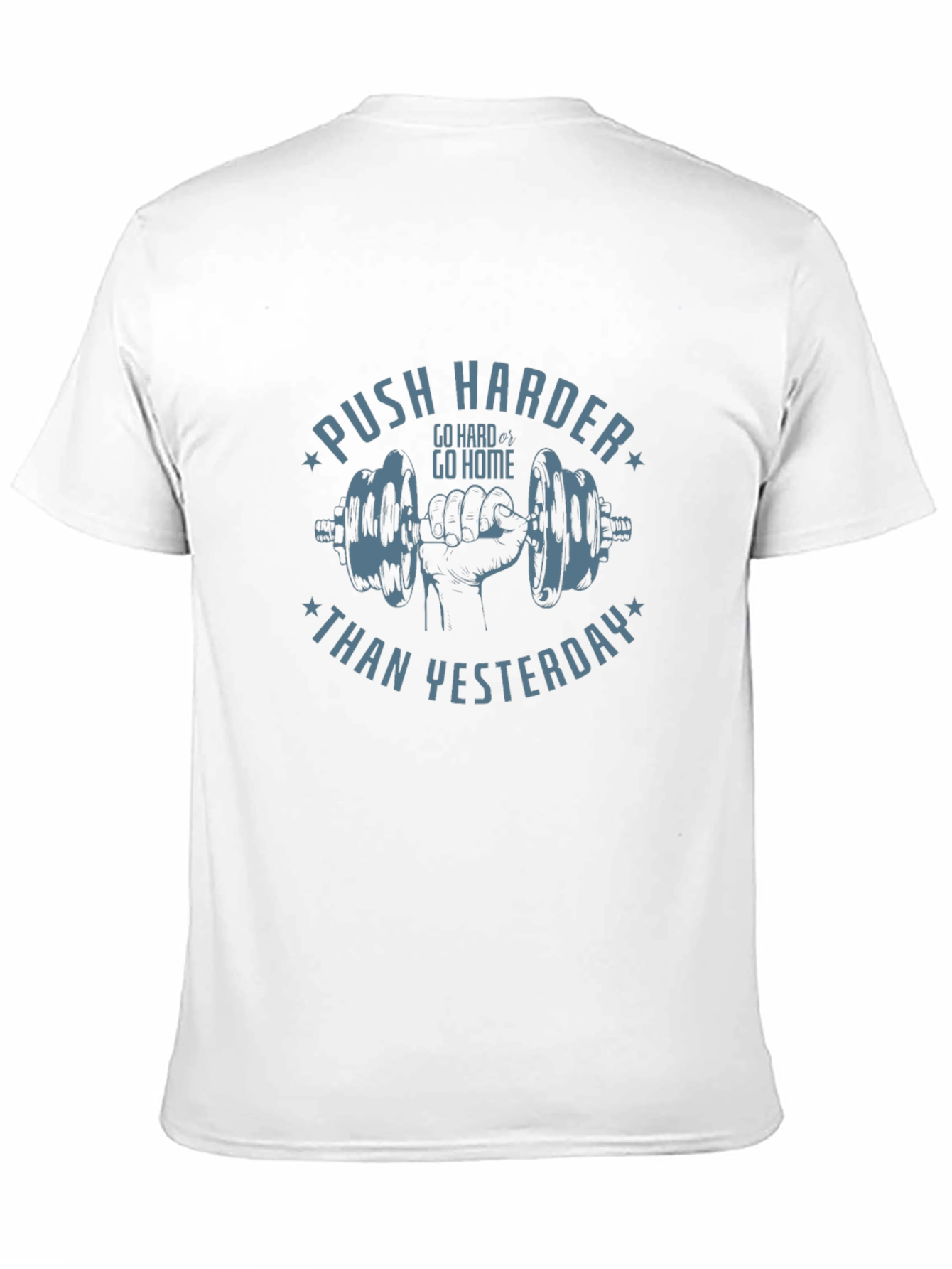 Motivational Workout T-Shirt - Push Harder Today