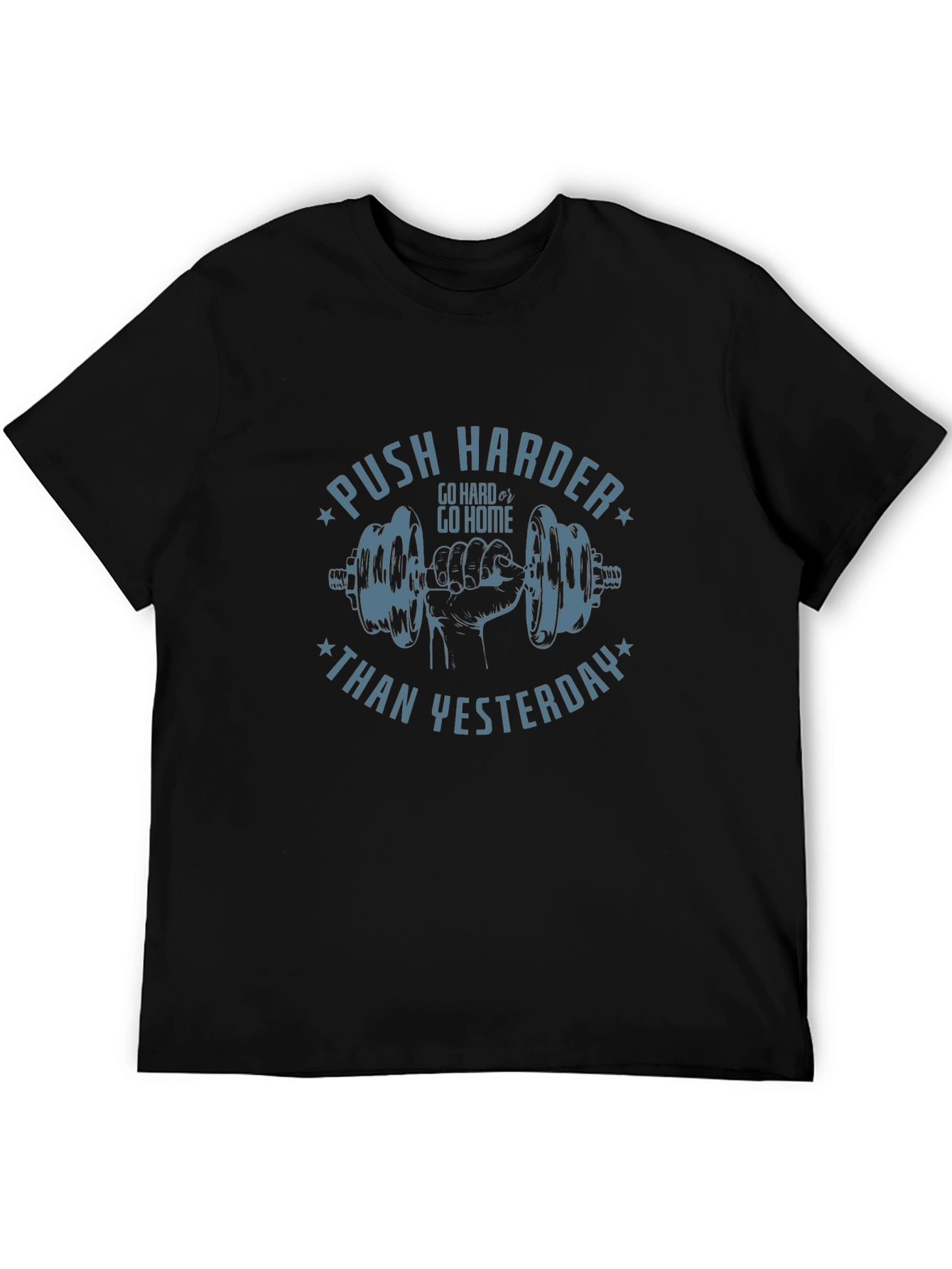 Motivational Workout T-Shirt - Push Harder Today