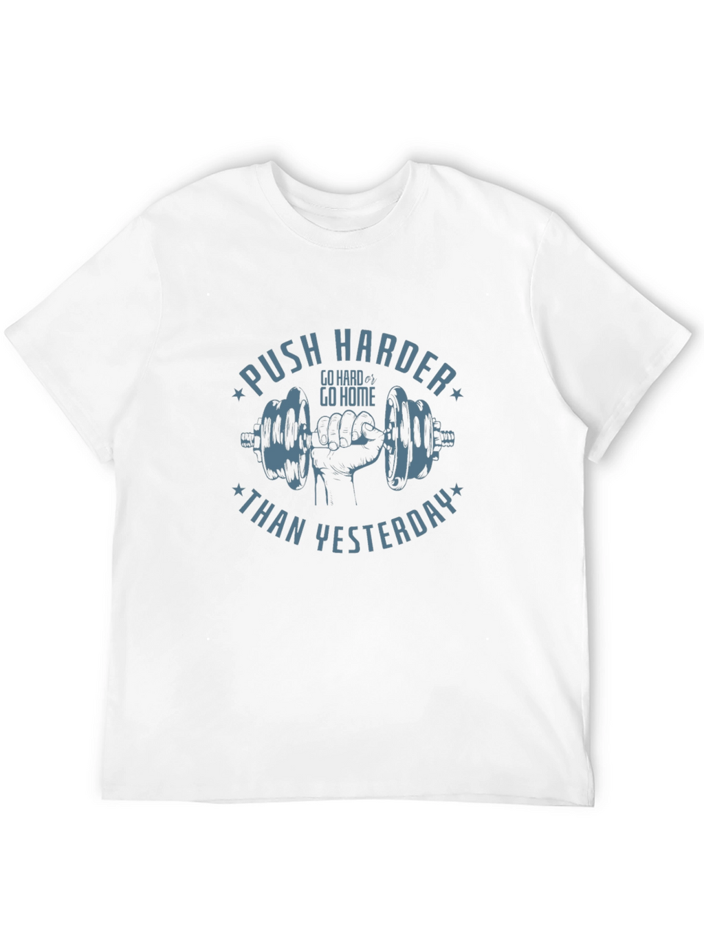 Motivational Workout T-Shirt - Push Harder Today