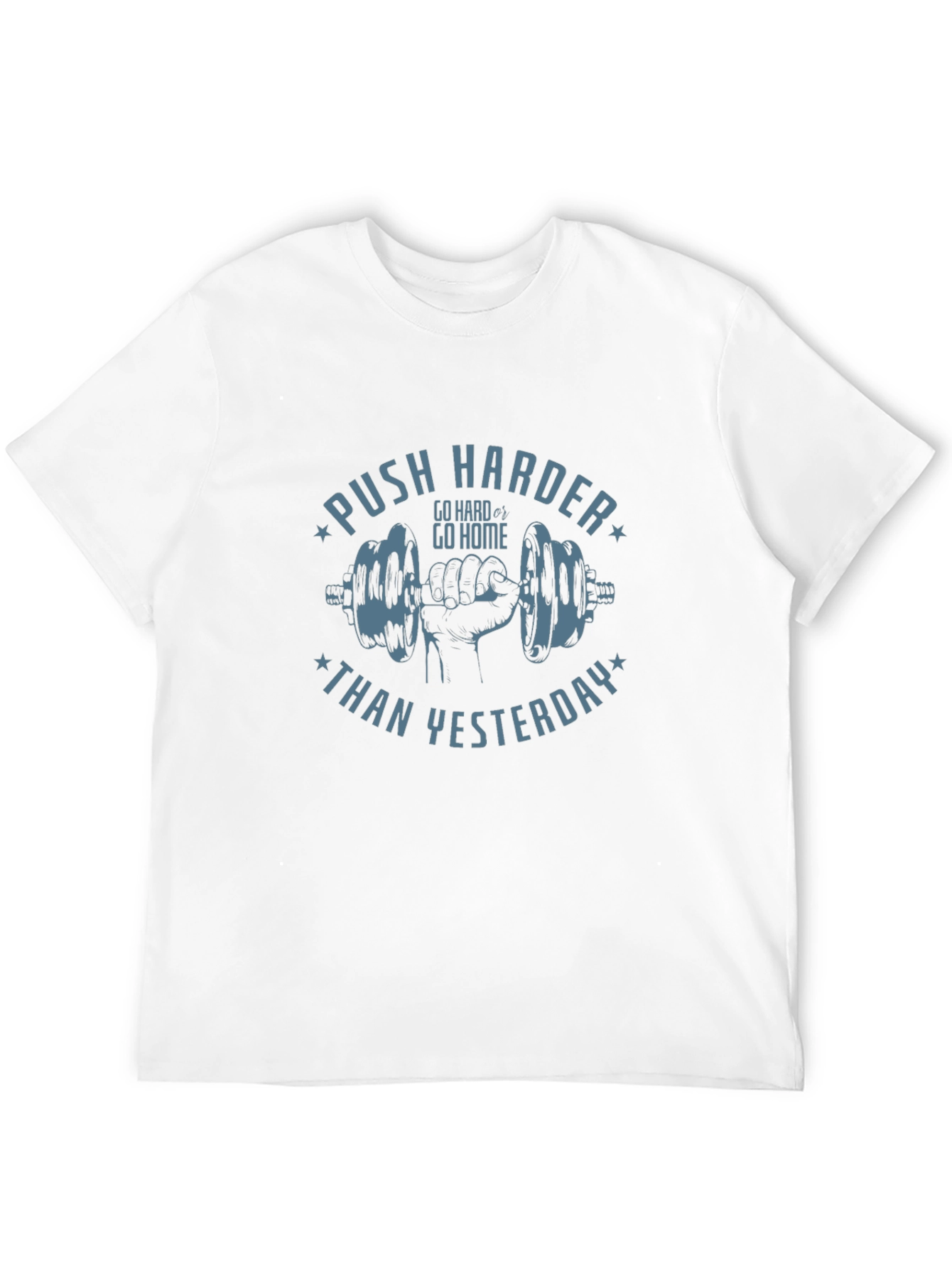Motivational Workout T-Shirt - Push Harder Today