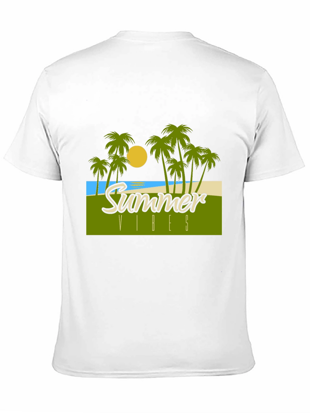 Summer Vibes Graphic T-Shirt - Tropical Design