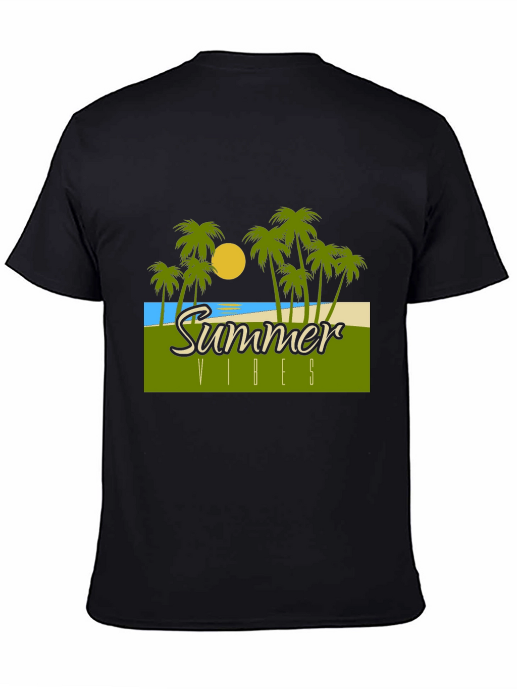 Summer Vibes Graphic T-Shirt - Tropical Design