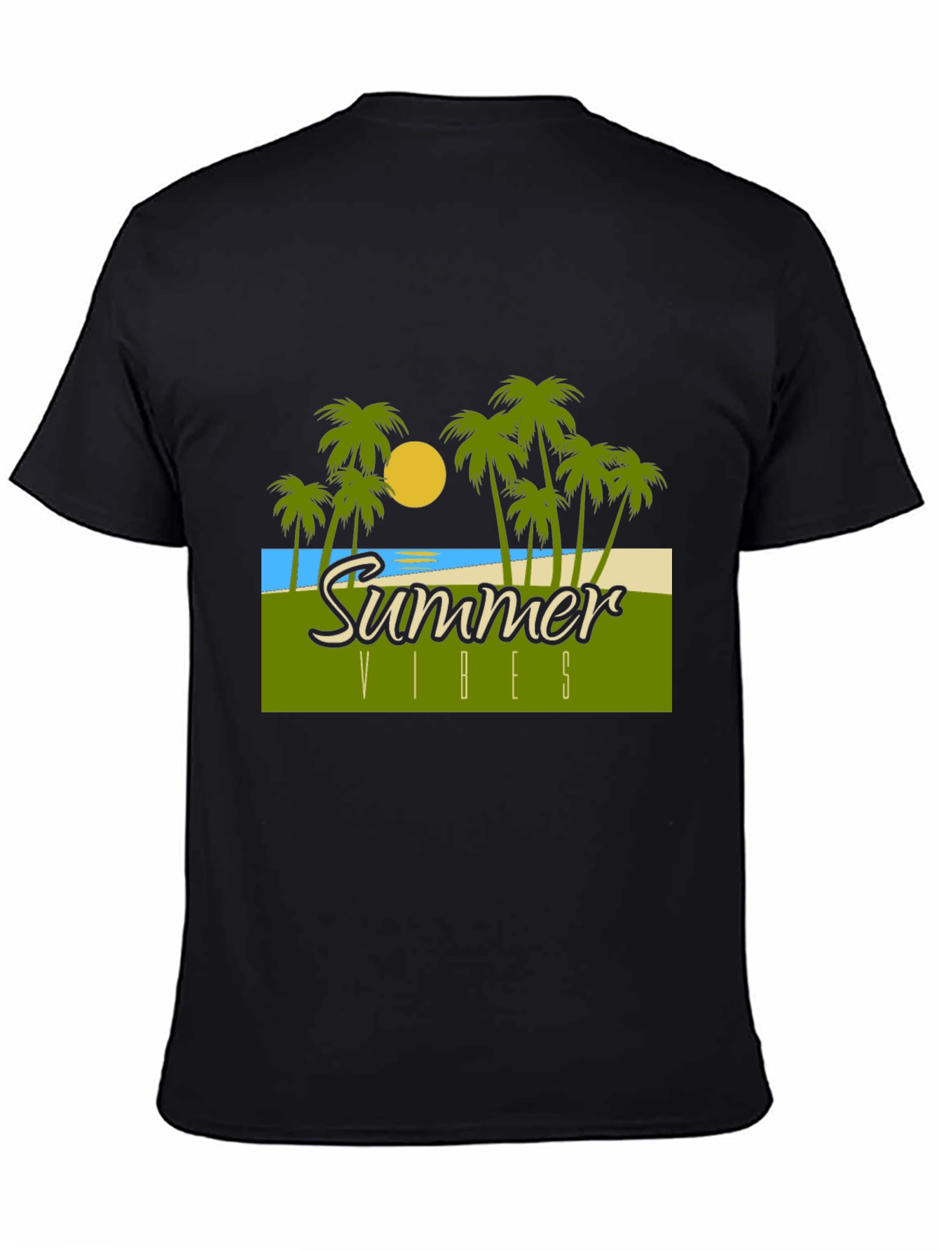 Summer Vibes Graphic T-Shirt - Tropical Design