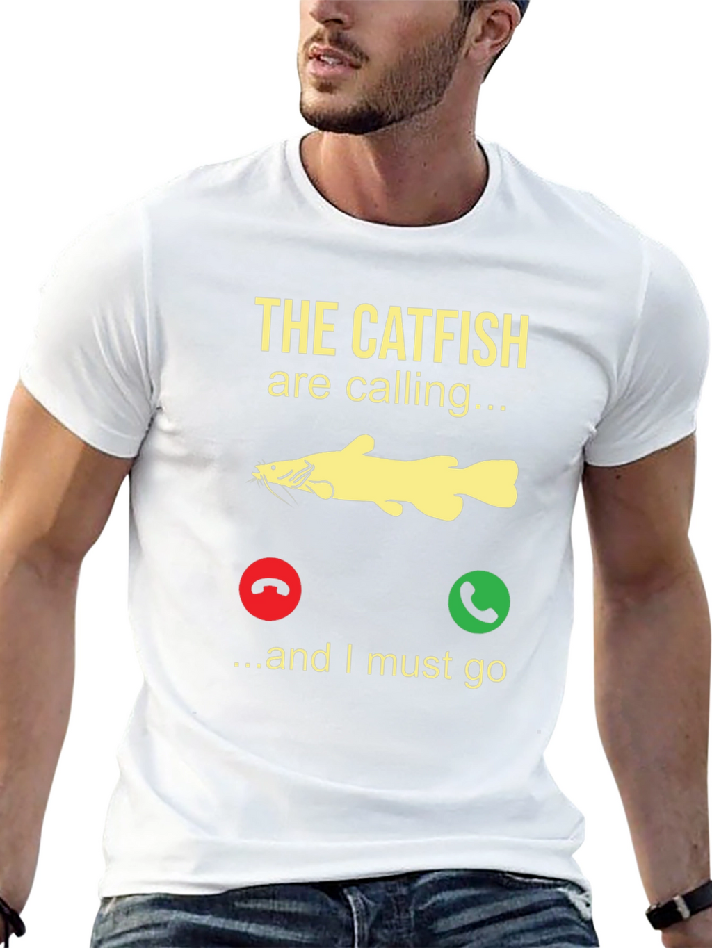 Catfish Calling T-Shirt - Fishing Humor Tee
