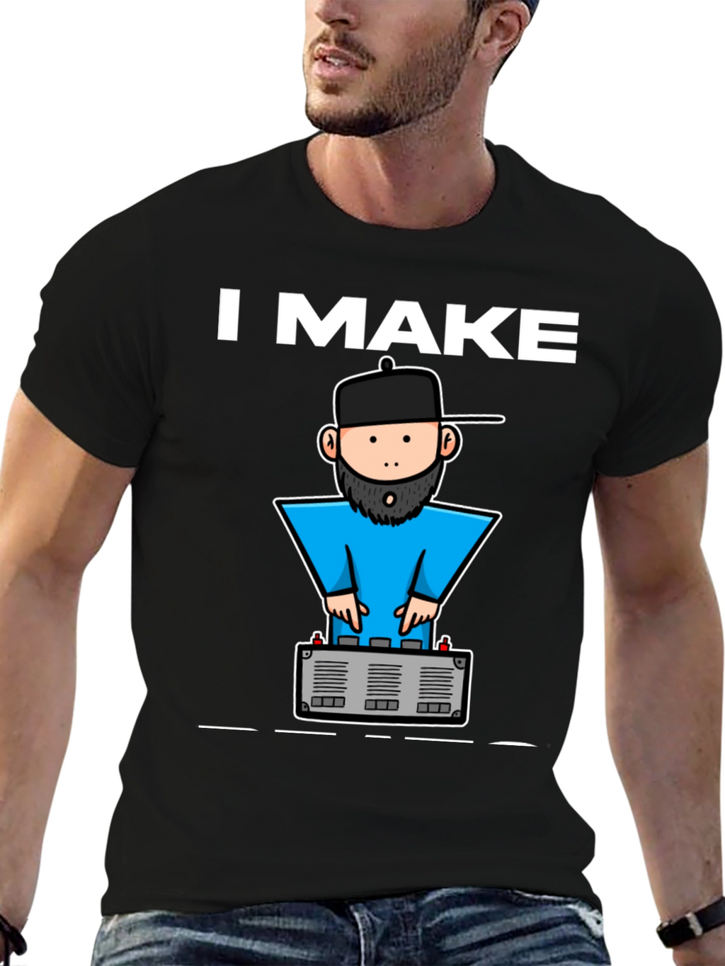 DJ Graphic Tee - I Make Beats T-Shirt