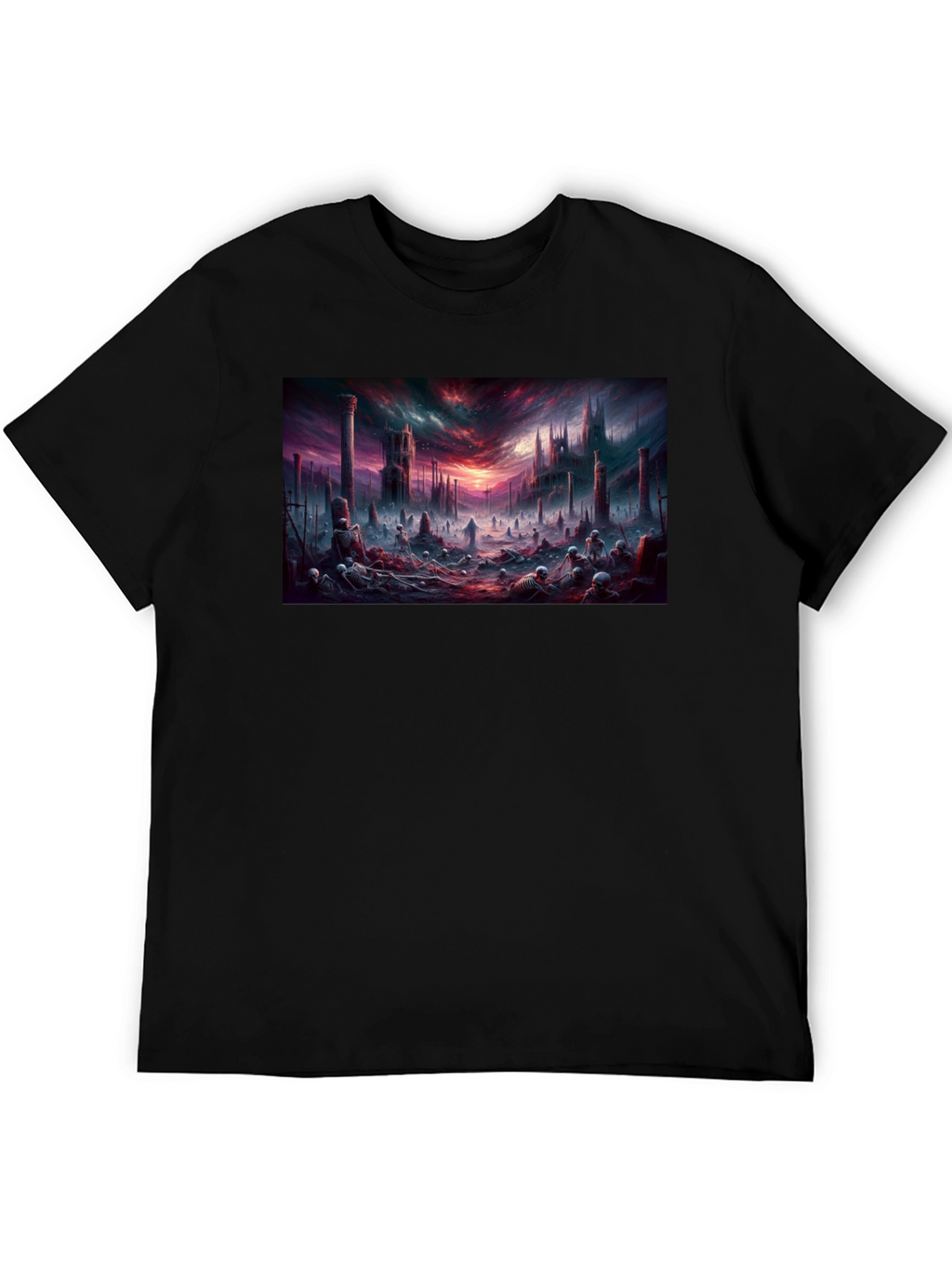 Dark Fantasy Landscape Graphic T-Shirt