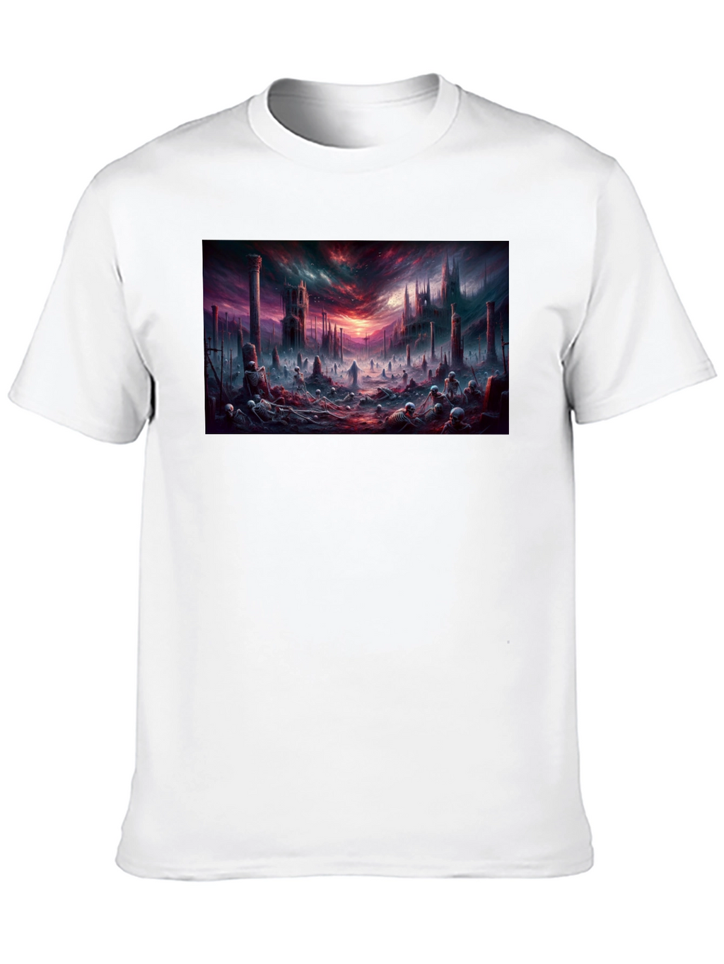 Dark Fantasy Landscape Graphic T-Shirt