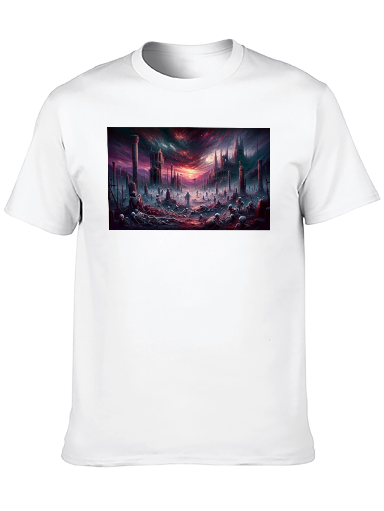 Dark Fantasy Landscape Graphic T-Shirt
