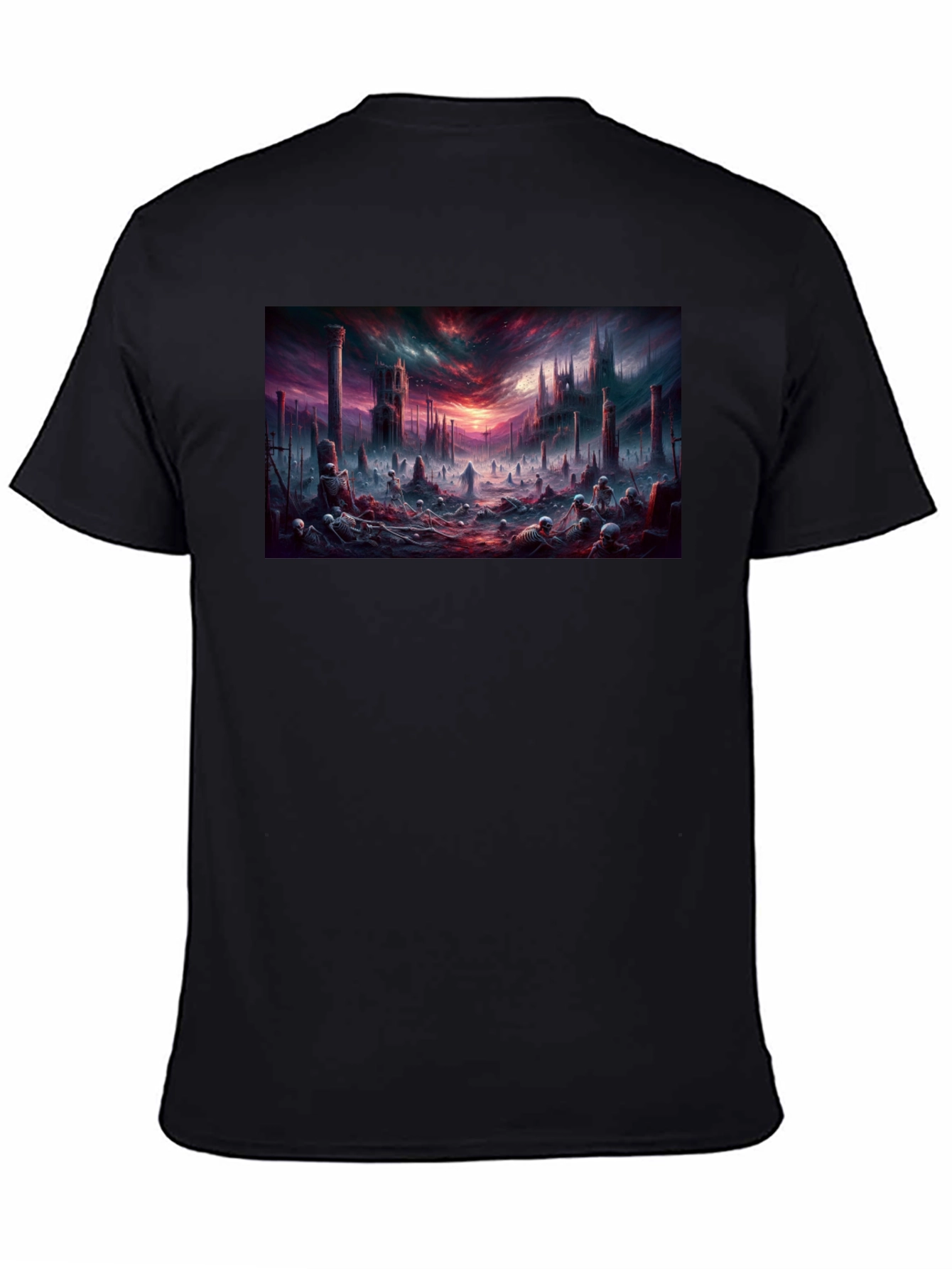 Dark Fantasy Landscape Graphic T-Shirt
