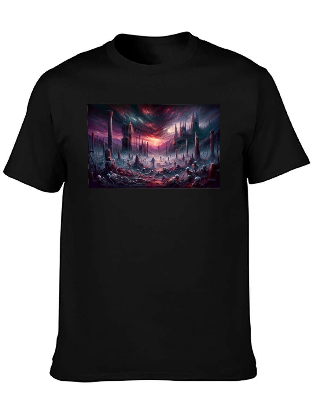 Dark Fantasy Landscape Graphic T-Shirt