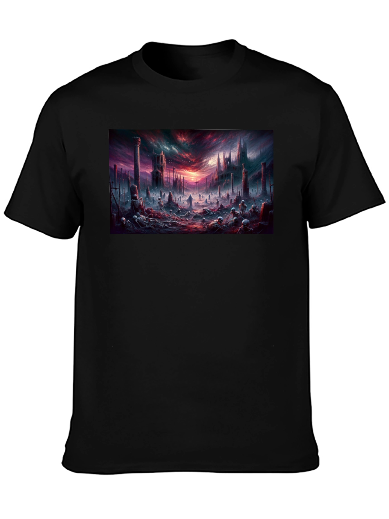 Dark Fantasy Landscape Graphic T-Shirt