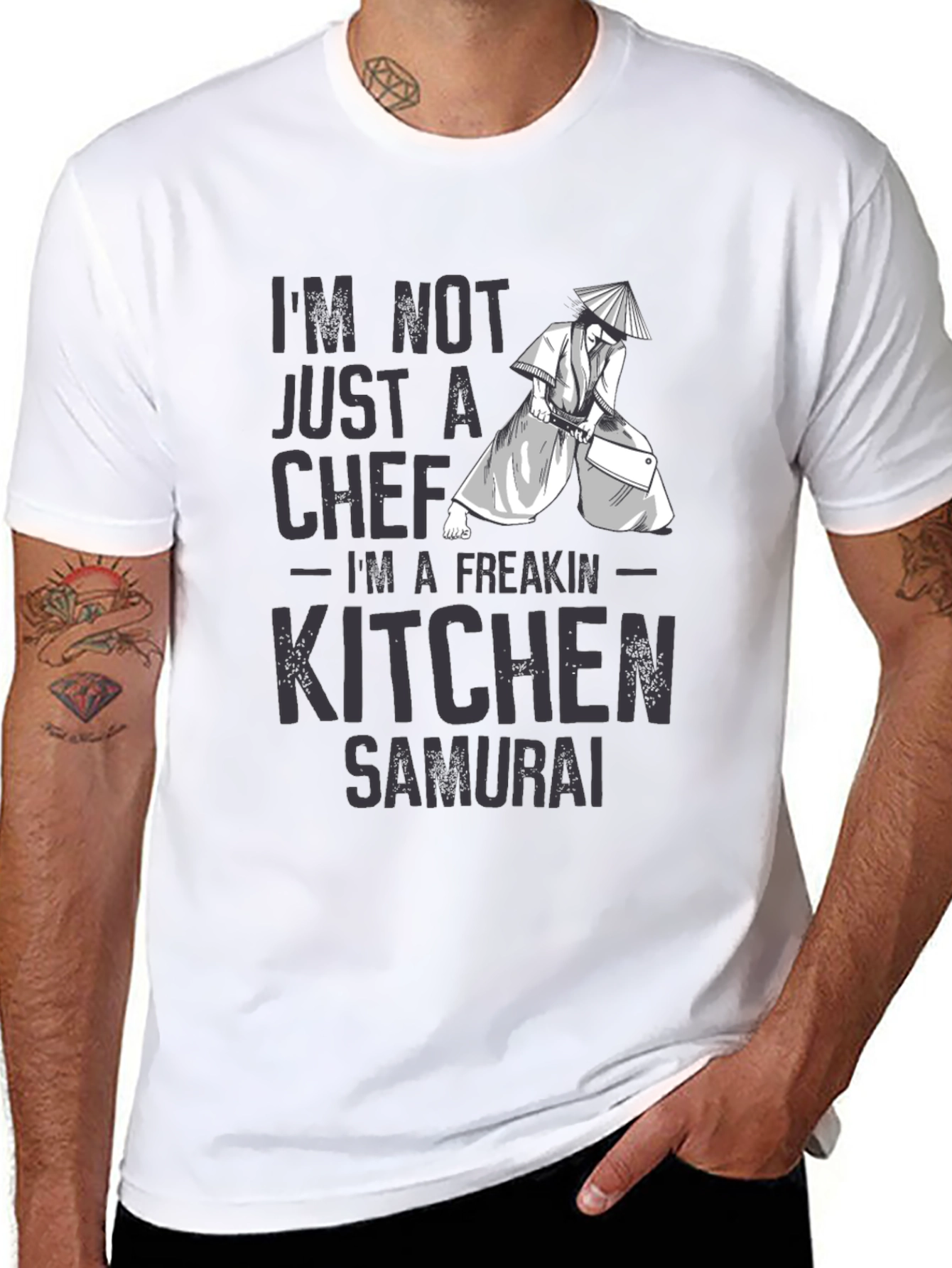 Kitchen Samurai T-Shirt - Funny Chef Tee