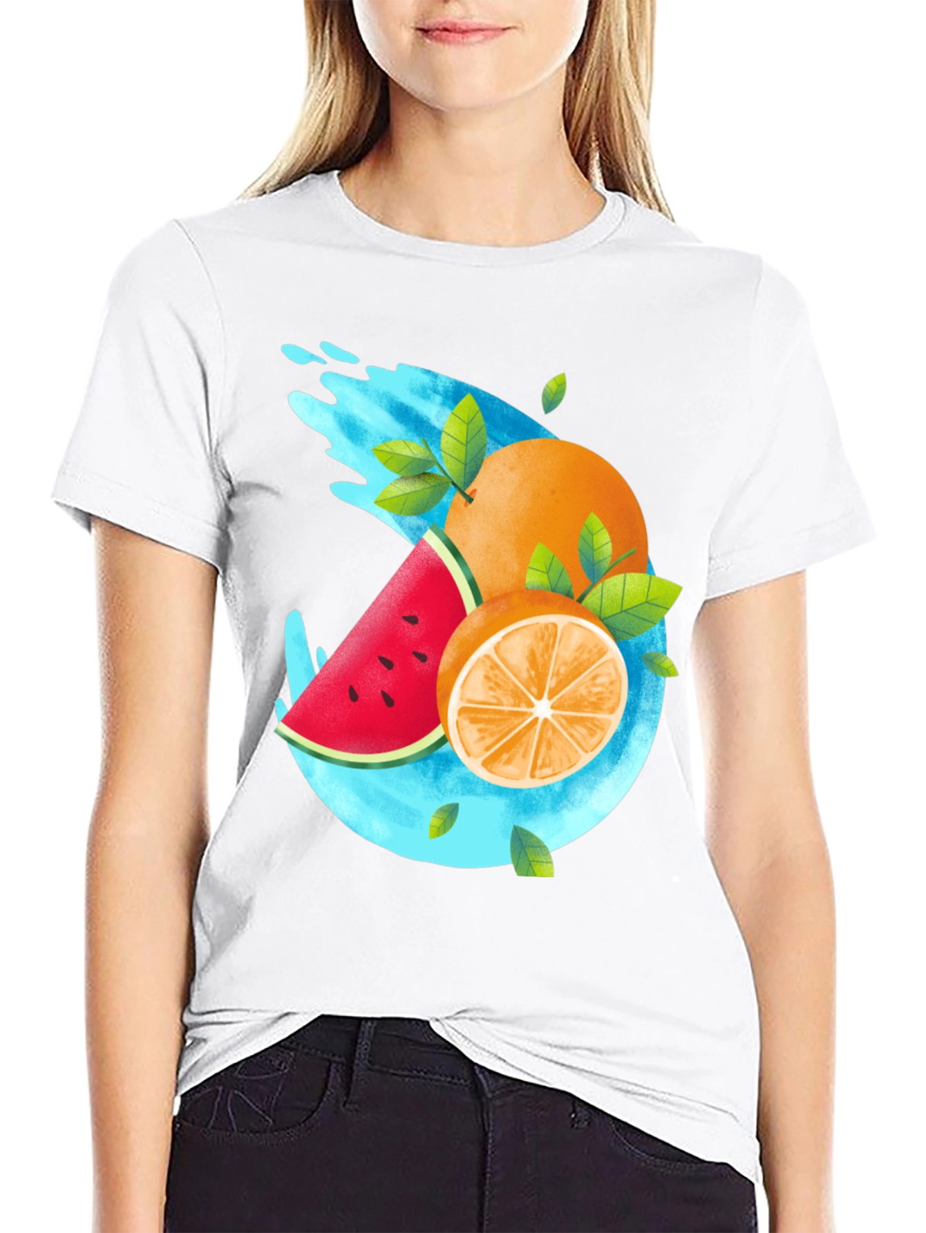 Fresh Fruit Graphic T-Shirt - Summer Style
