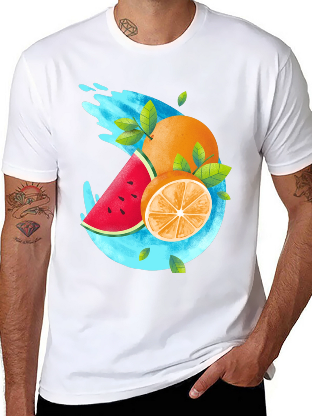 Fresh Fruit Graphic T-Shirt - Summer Style