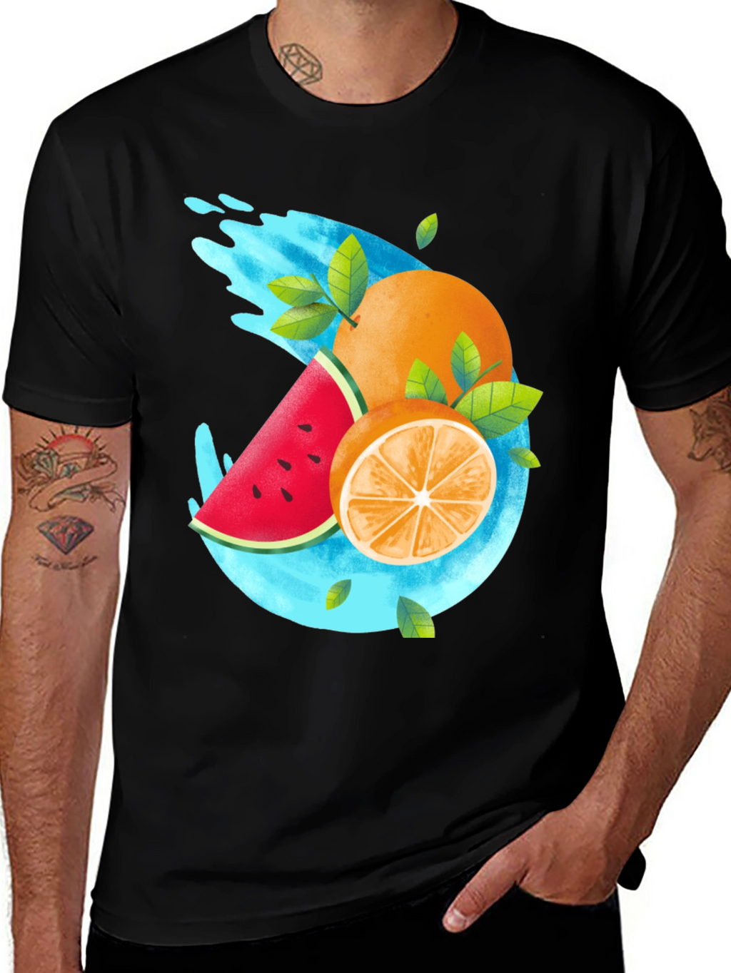 Fresh Fruit Graphic T-Shirt - Summer Style