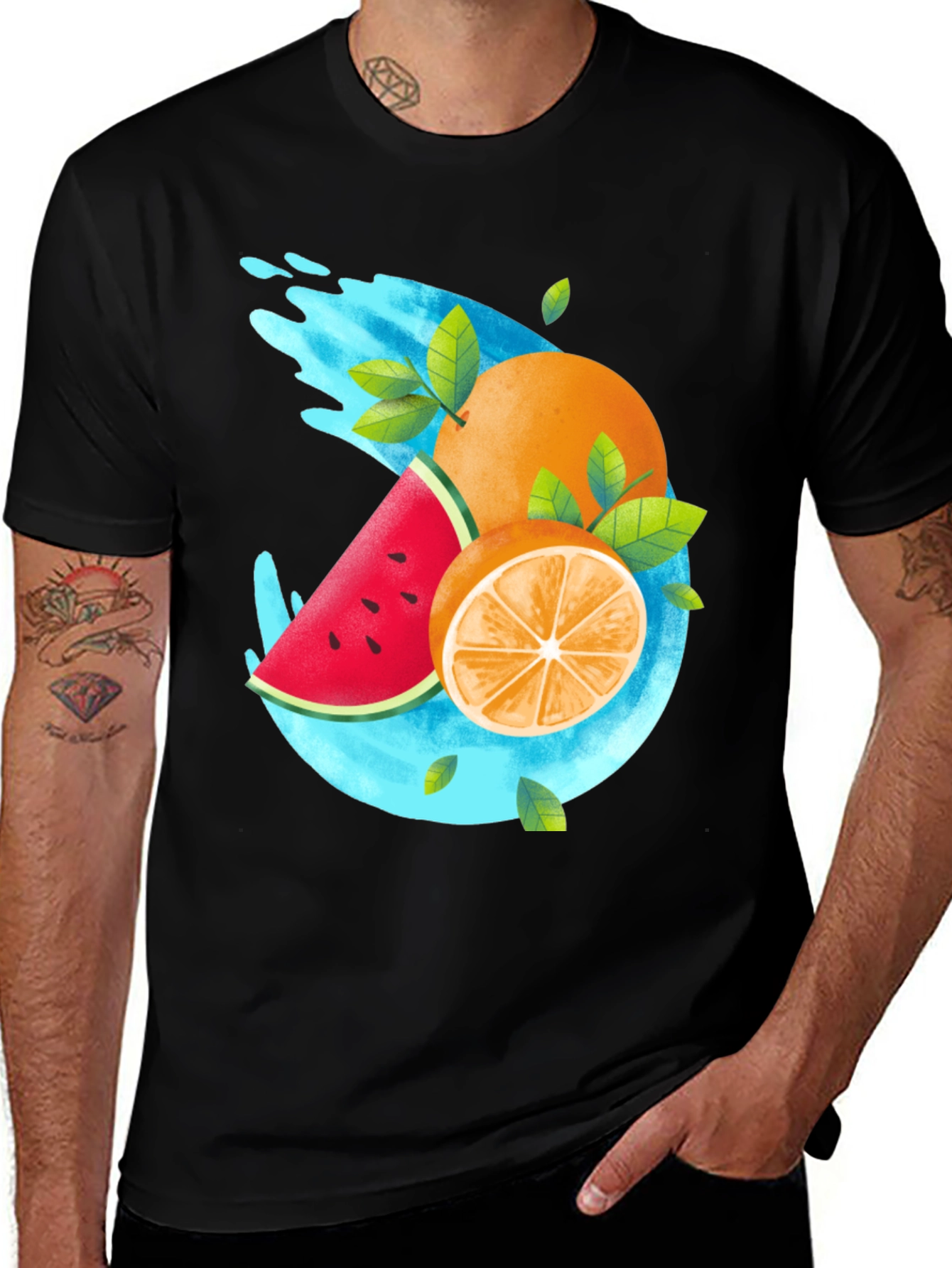 Fresh Fruit Graphic T-Shirt - Summer Style