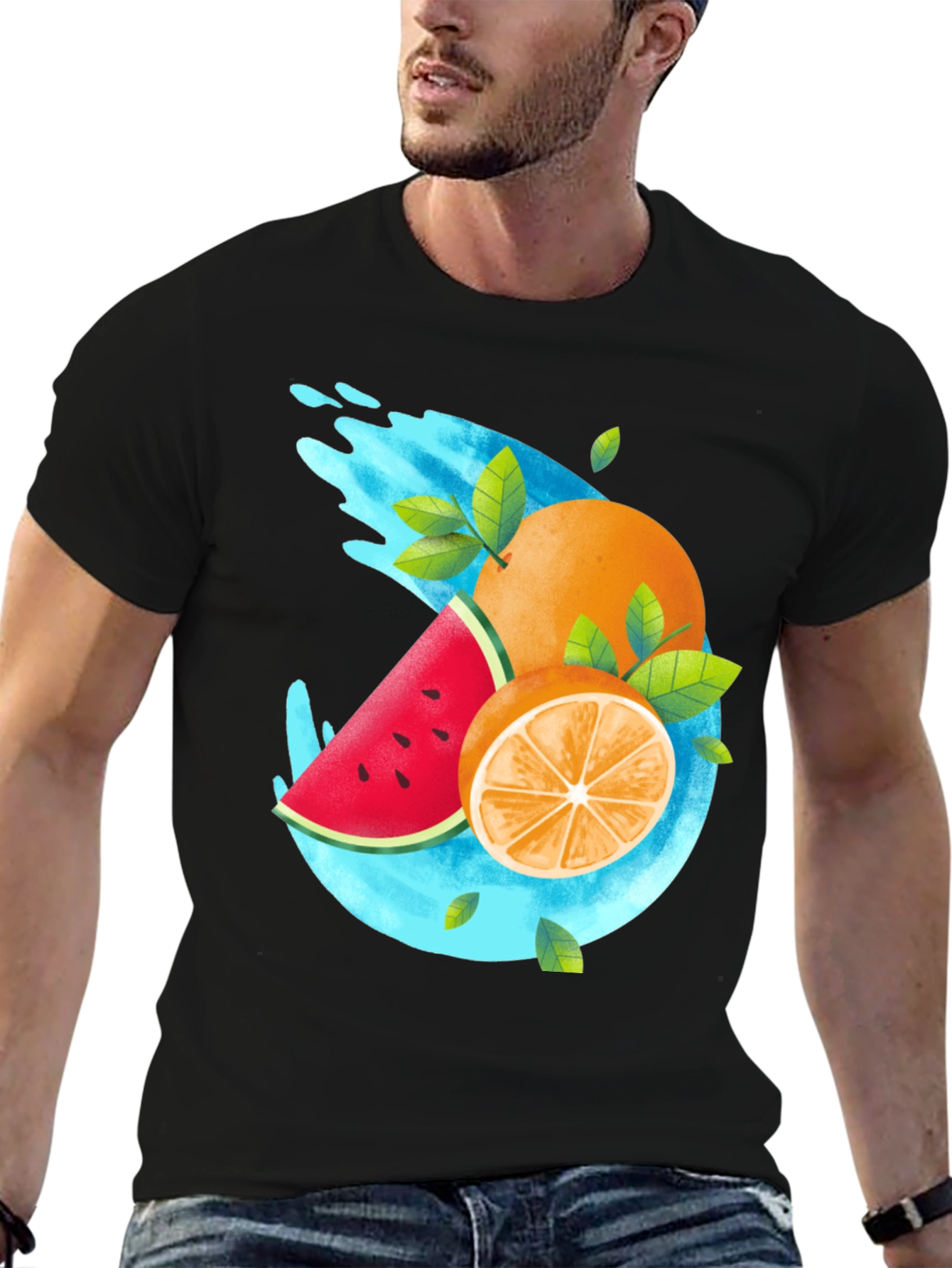 Fresh Fruit Graphic T-Shirt - Summer Style