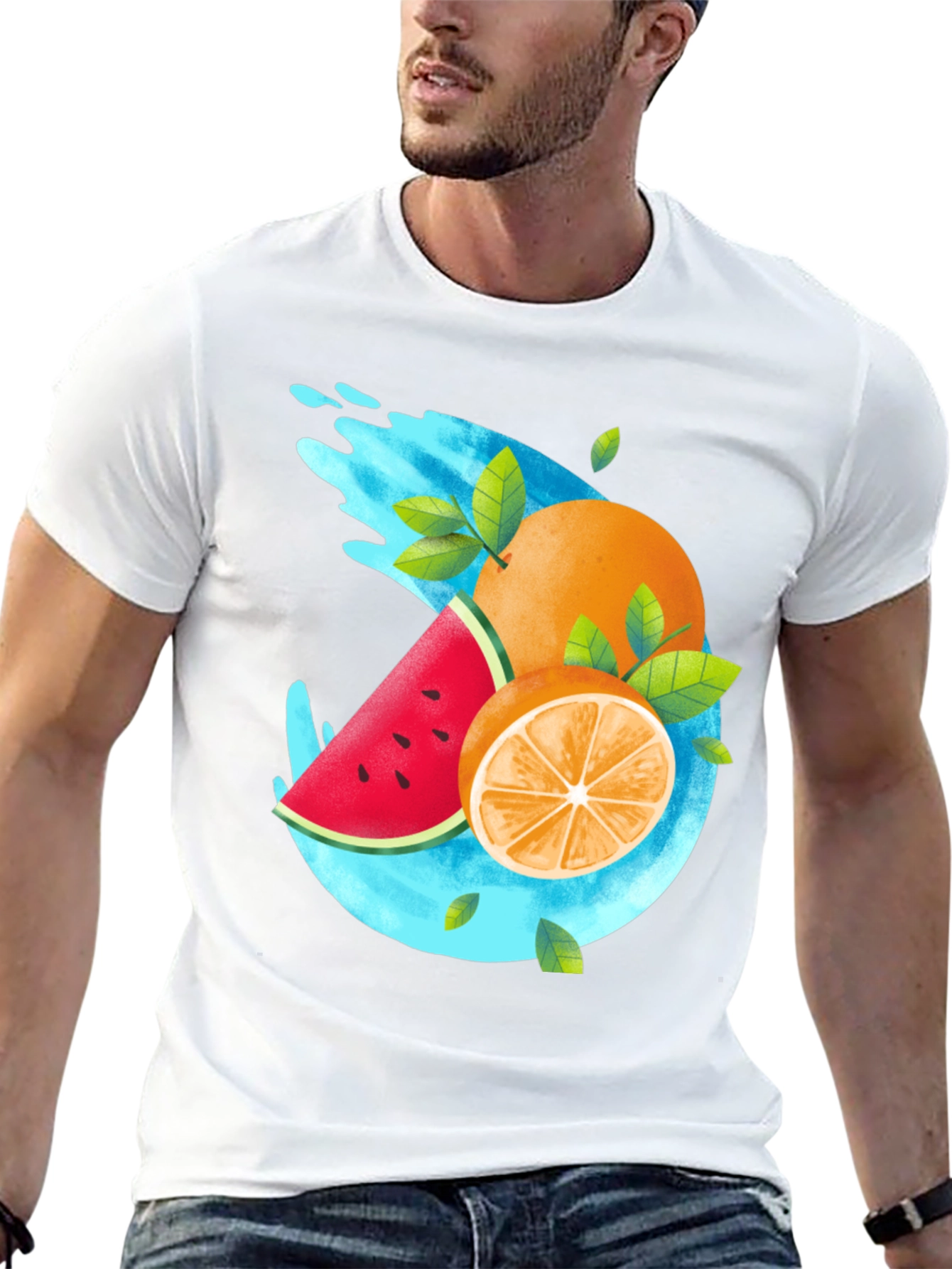 Fresh Fruit Graphic T-Shirt - Summer Style