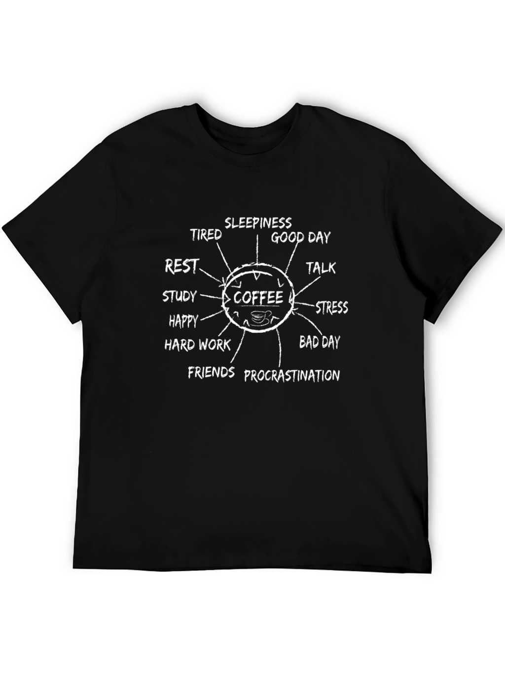 Coffee Mood T-Shirt - Black Graphic Tee